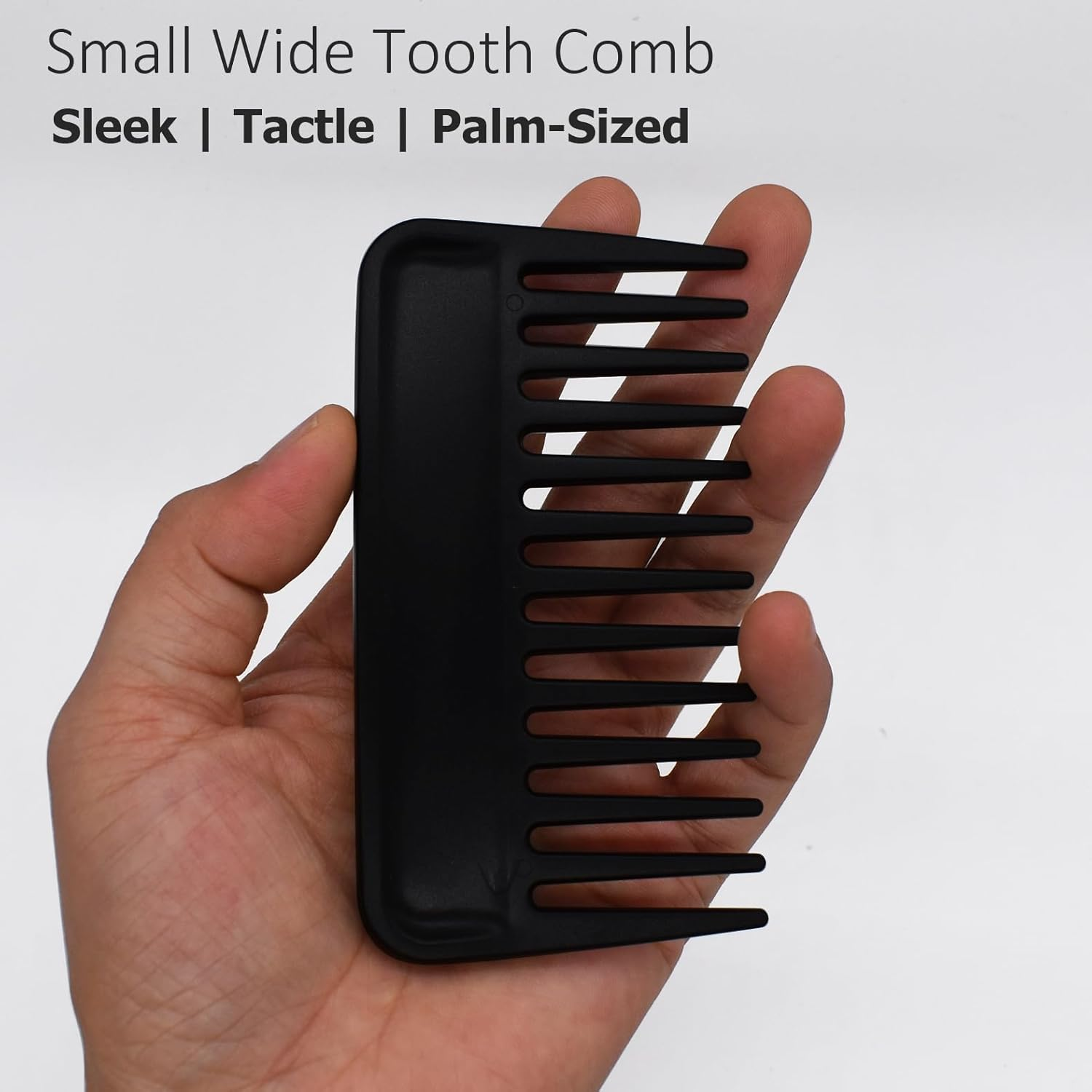 Professional Hair Comb, Streaker Texture Pocket Size Detangling Combs for All Hair Types, Women, Men, Kids, Home, Office, Car, Travel, Handbag, Gym Bag (Black, 1) image number 3