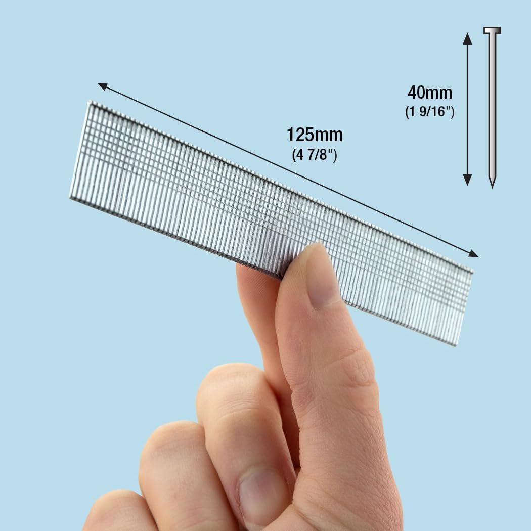 TACWISE 0400 Type 18G / 40 Mm Galvanised Brad Nails, Silver, 5000 Pack image number 4