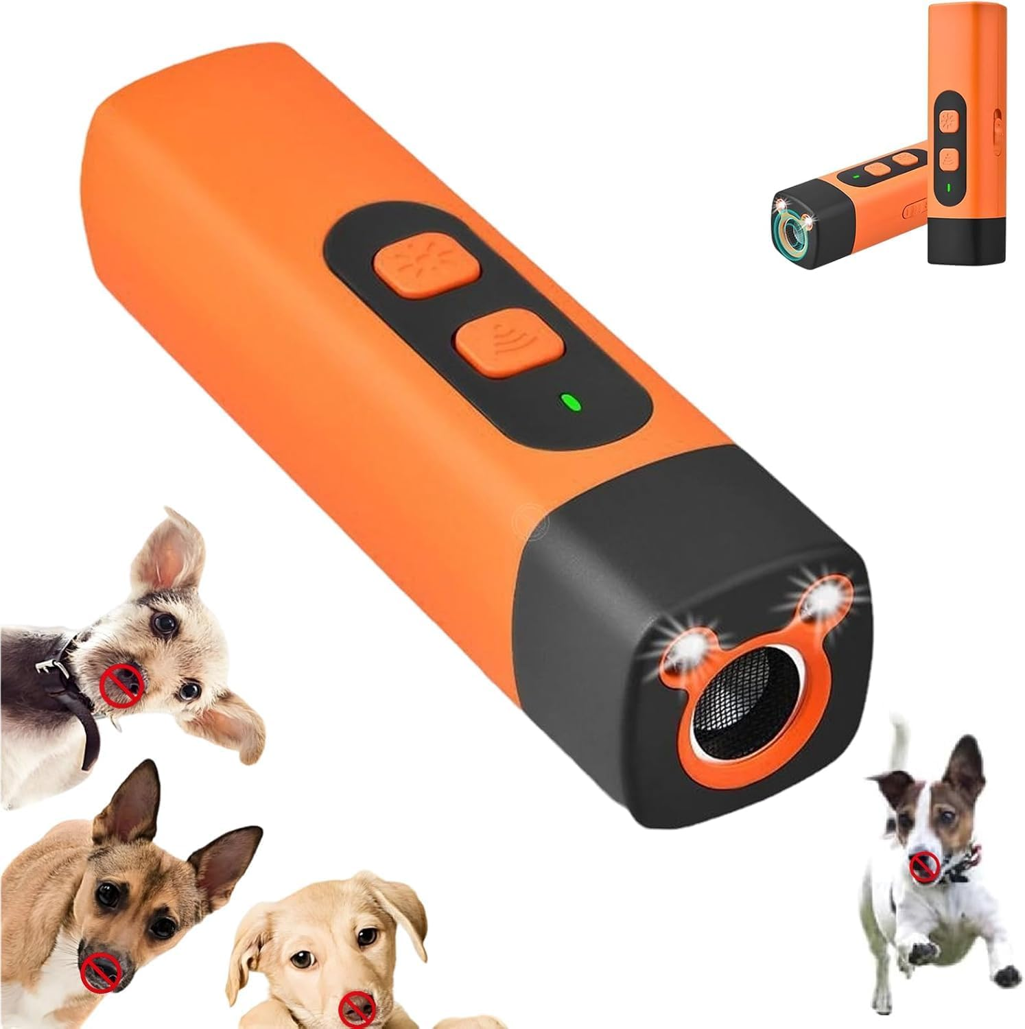 Emesak Barkshield Pro - Bark Shield Dog Bark Deterrent Devices, Double Lights Flashing / 25000-40000 3-Speed Frequency Conversion anti Barking Tool 100% Safe for All Dogs image number 5
