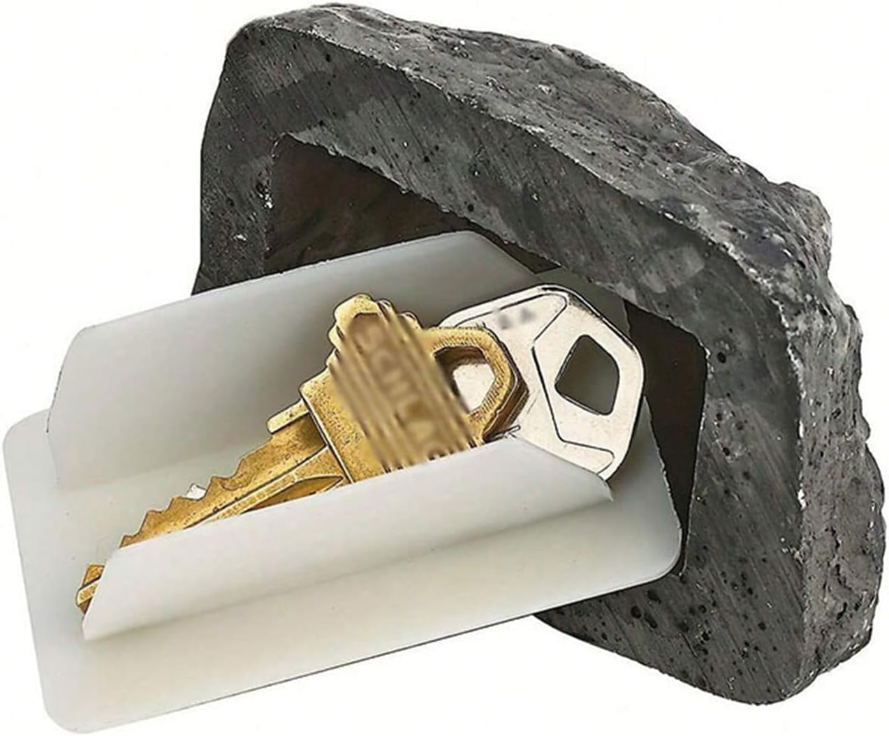 Ray Ocean Fake Rock - Looks Stone - Safe for Outdoor Outdoor Secret Safe Box for Keys, Fake Stone Rock Yard House Accessories image number 5