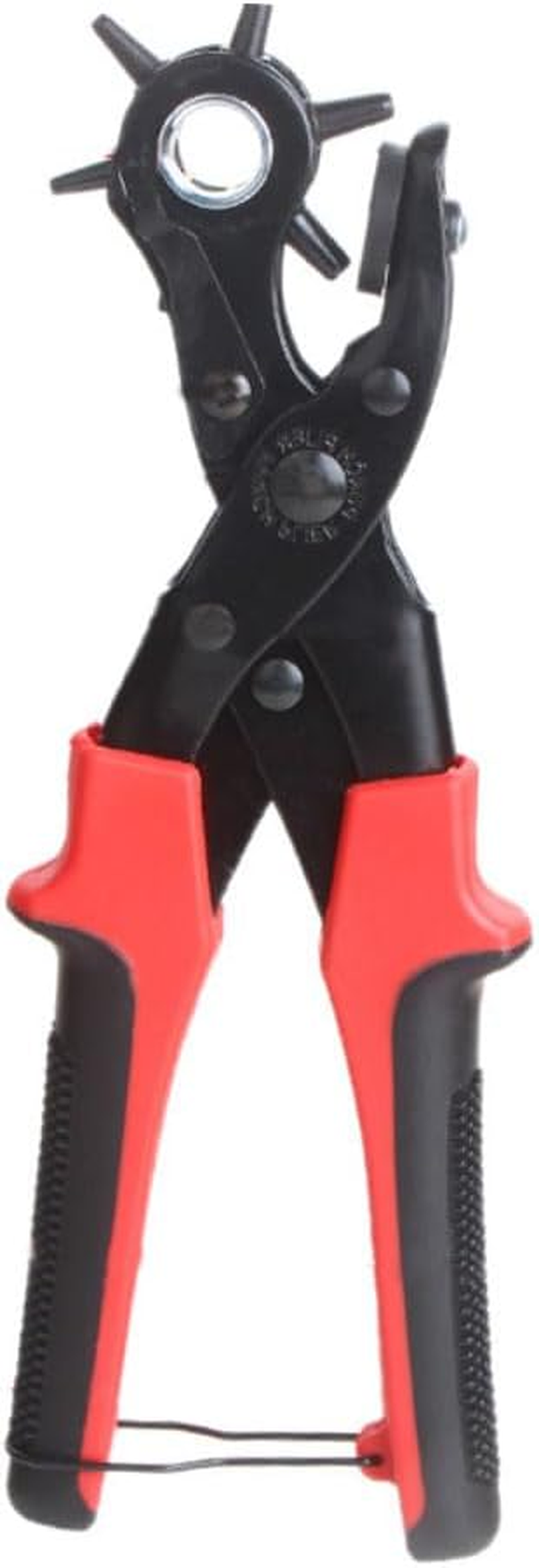 Armastuse Leather Hole Punch Belt Puncher Tool Set,For Leather, Paper, Cardboard, Watch Bands, Saddles, Diy Home or Craft Projects(Red)