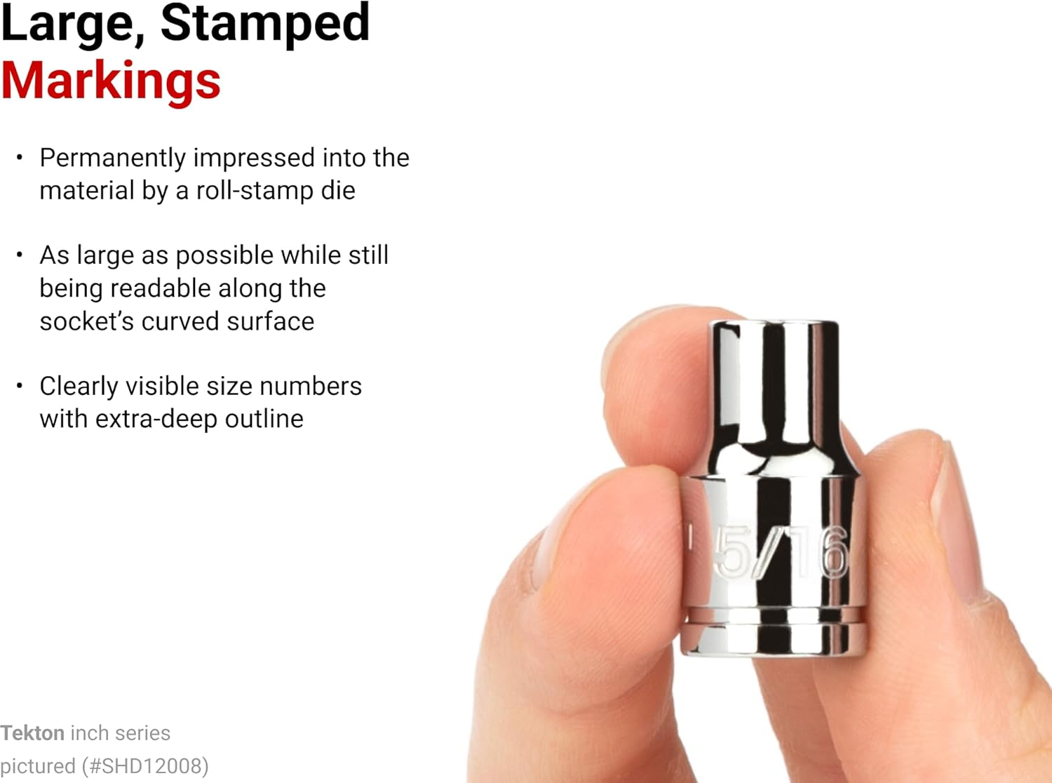 TEKTON 3/8" Drive X 12 Mm 6 Pt. Socket image number 1