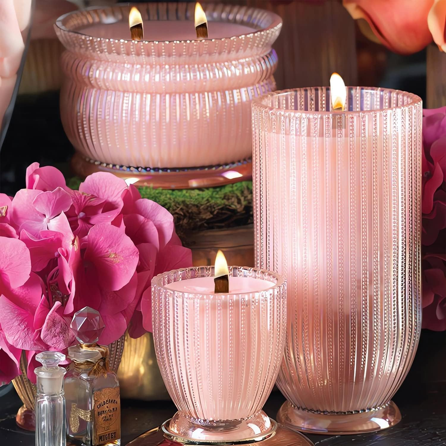 420PCS Wood Wicks for Candles Making, with 100 Crackling Wood Candle Wicks & 100 Metal Base 120 Warning Labels 100 Glue Dot for Candle Making Kit image number 4