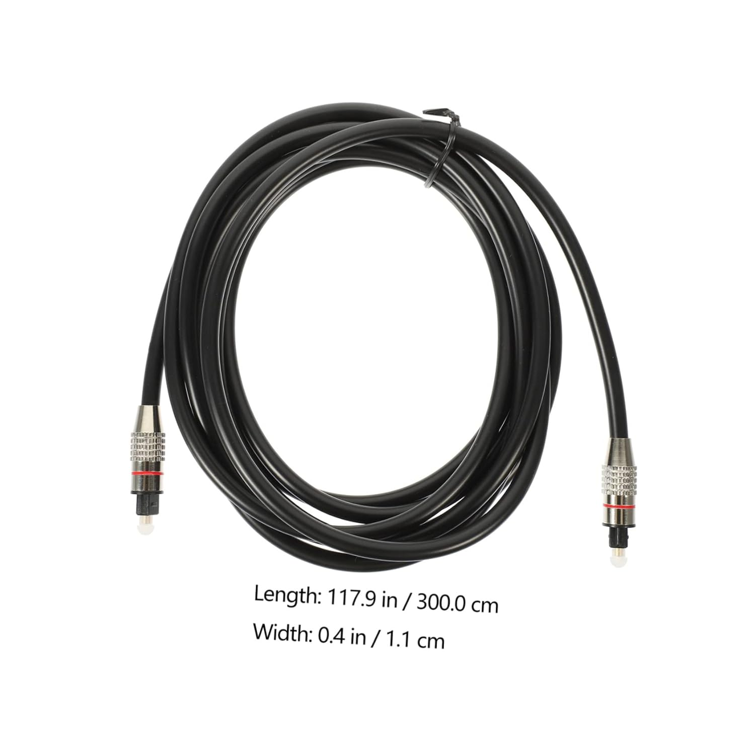 KICHOUSE 3M Optical Audio Cable Fiber Male to Male Cord Digital Optical Audio Cable for Home Theater image number 1