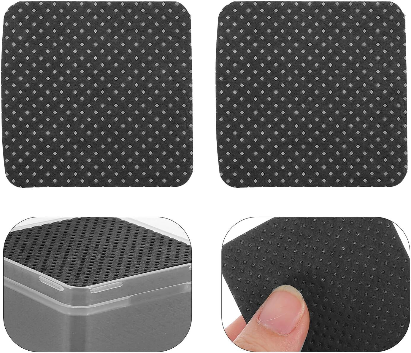 HOOTNEE 600Pcs Nail Wipes Pads for Gel Nails and Eyelash Extension Glue Cleaning Lightweight Non-Woven Polish Remover Tools for Manicure and Prep Portable for Travel Use image number 4