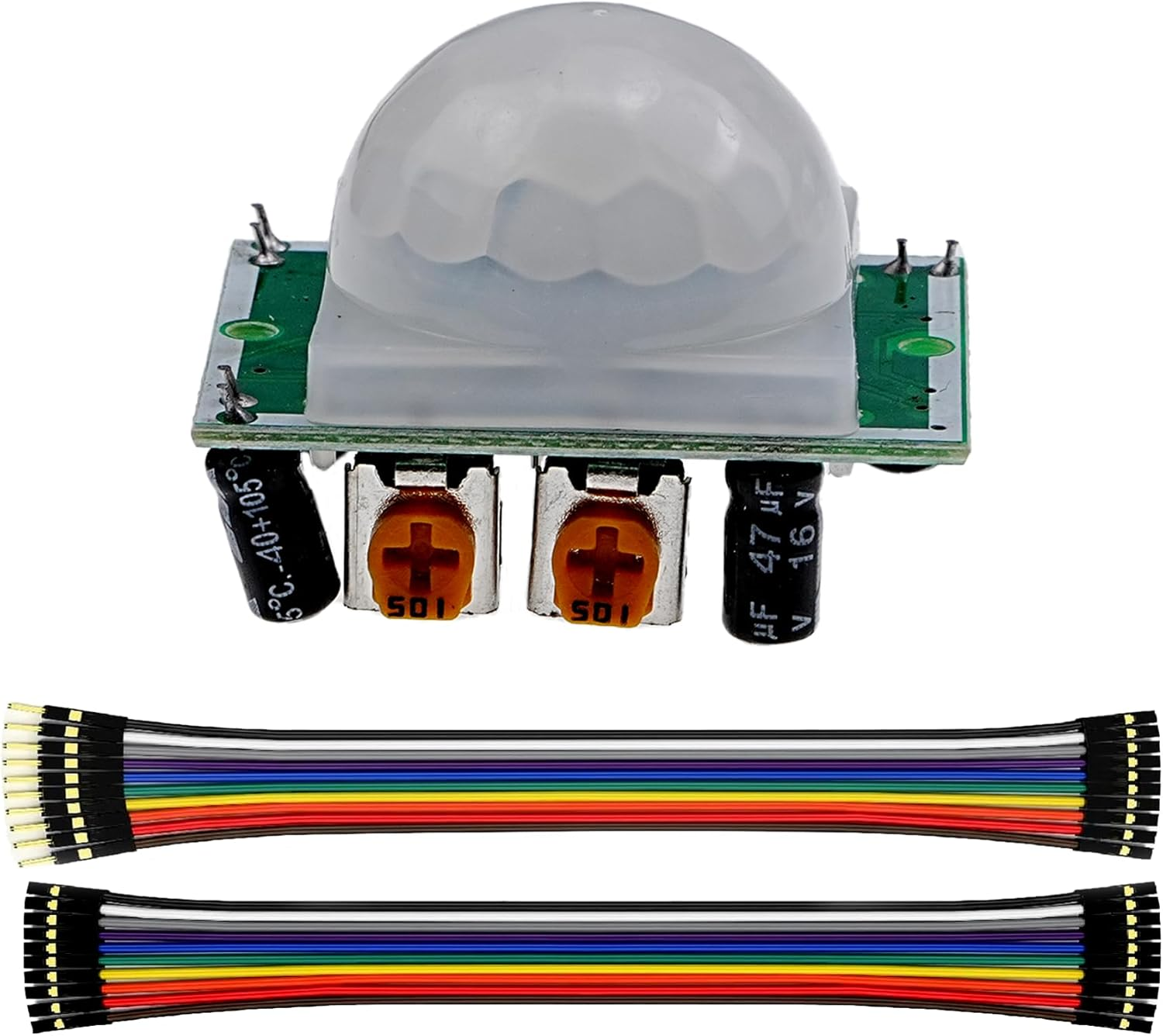 A-DIGISHUO 5Pcs HC-SR501 PIR Motion Sensor Module + 2Pcs Exclusive Housing for Arduino Raspberry Pi Toys, Lamps, Electronic Equipment image number 4