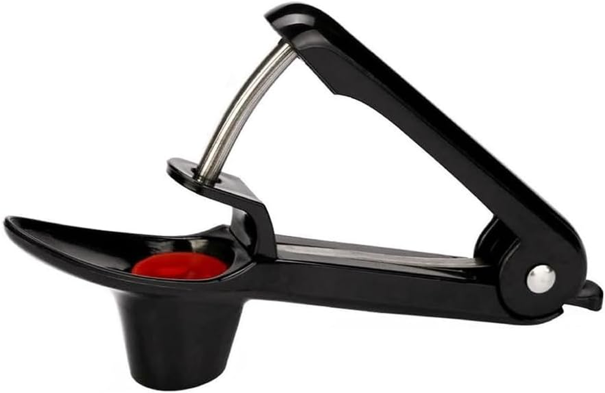 1Pc Heavy-Duty Cherry Pitter & Olive Stoner Tool - Space-Saving Lock Design, Multi-Function Manual Seed Remover for Cherries, Olives, Jam Making - Durable Kitchen Tool，Black image number 1