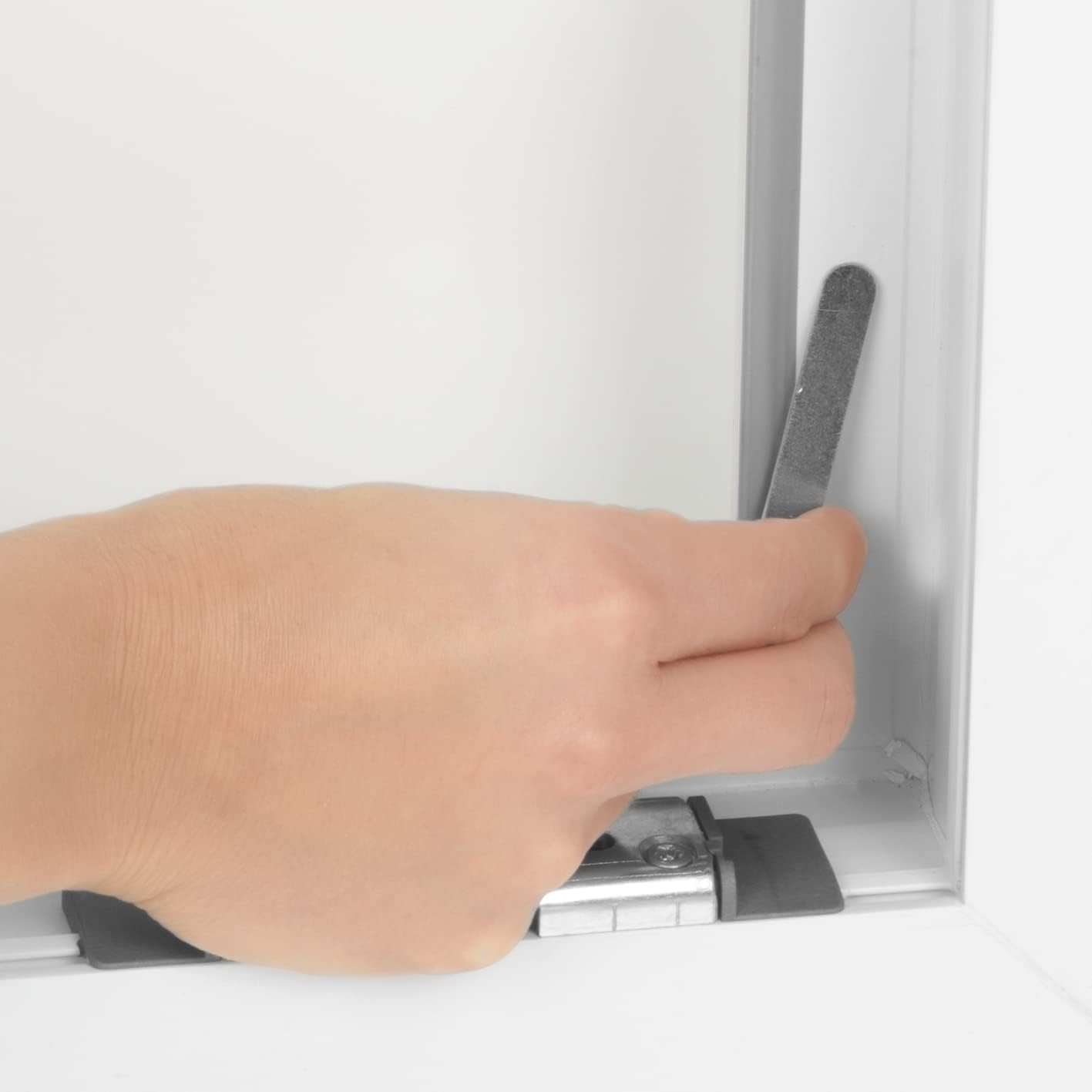 Hoberg Window Fly Screen with Innovative Magnetic Fastening | Fly Net Can Be Individually Cut to Size up to 150 X 130 Cm, No Drilling or Screwing | Attach Mosquito Net with 16 Magnets [Black] image number 2