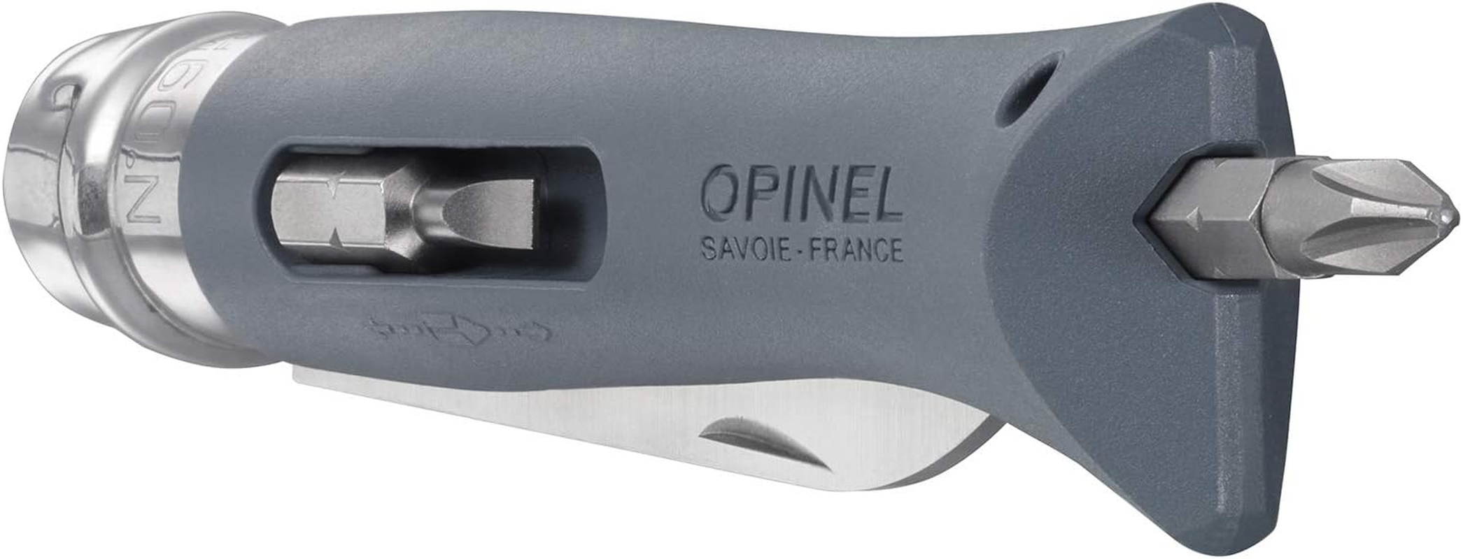 Opinel No.09 DIY - Stainless Steel Folding Pocket Knife and Multi-Tool, Wire Stripper, Screwdriver, Made in France image number 5