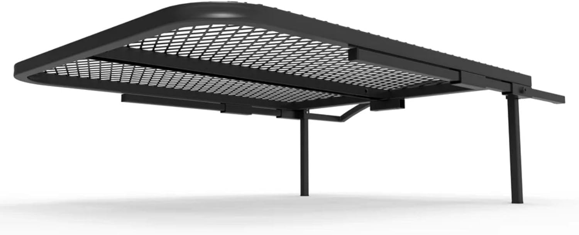 Tire Table Vehicle Camping Travel Tailgating Outdoor Work Table - Black (Aluminum) image number 3