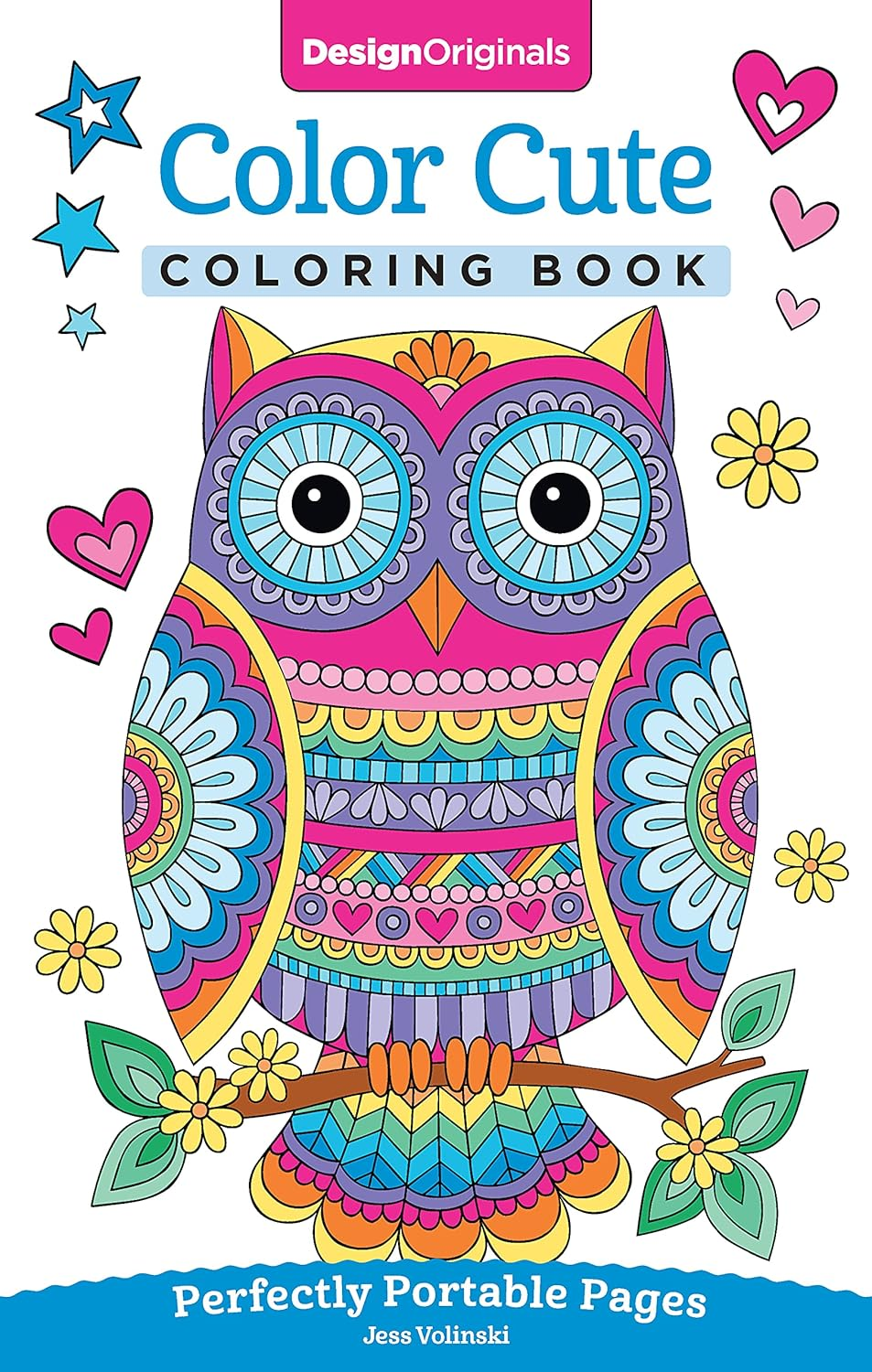 Color Cute Coloring Book: Perfectly Portable Pages (On-The-Go Coloring Book) (Design Originals) Extra-Thick High-Quality Perforated Pages; Convenient 5X8 Size Is Perfect to Take along Wherever You Go image number 5
