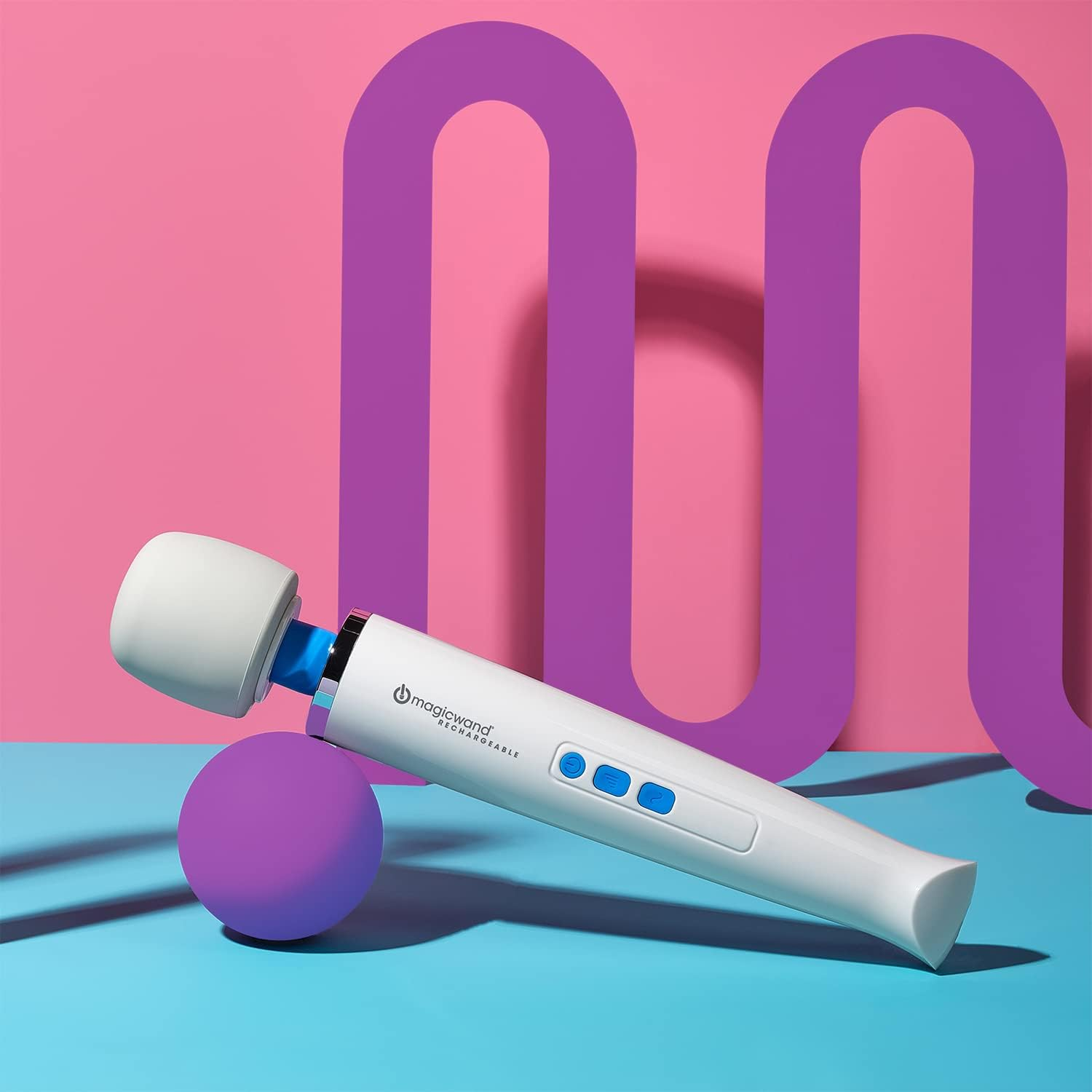 Authentic Magic Wand Massager Rechargeable HV-270 &ndash; Cordless Multi-Function Variable-Speed with Soft Silicone Head and Ultra-Powerful Motor for Deep, Rumbling, Muscle Relaxing Vibrations image number 6