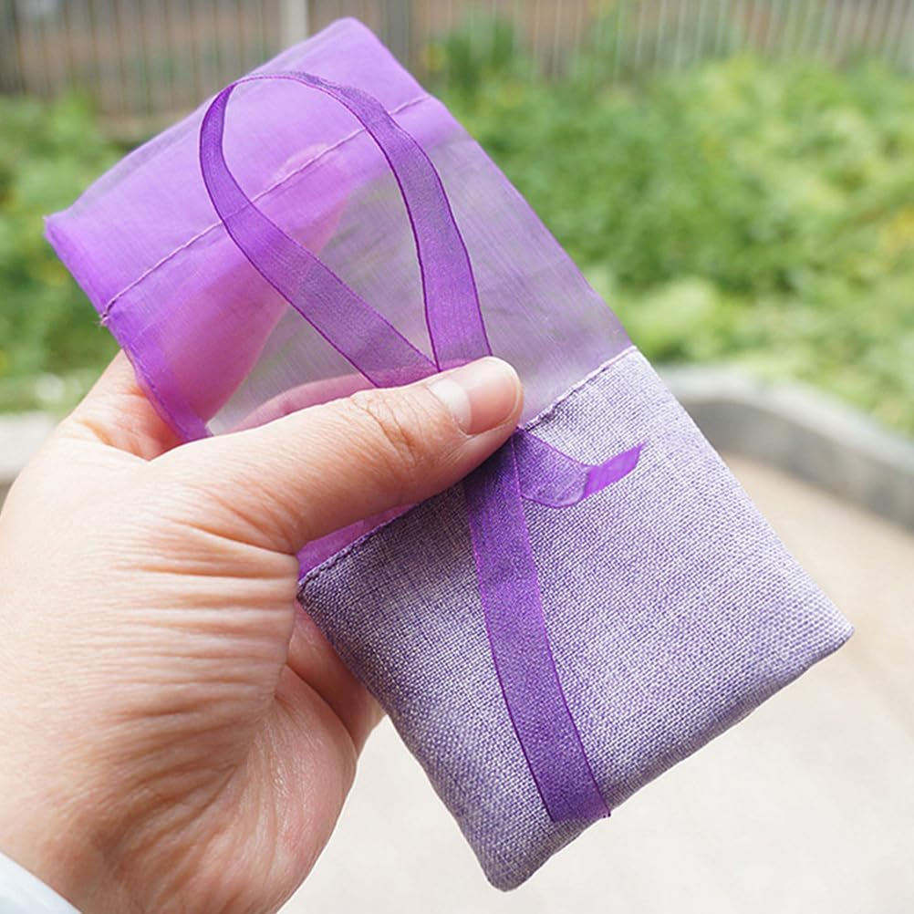 Healeved Empty Lavender Sachets Bag - 12 Pcs Drawstring Pouch Bags for Dried Lavender, Reusable S for Storage Candy, Potpourri, Jewelry, Earring, Small Objects - Pouch image number 6