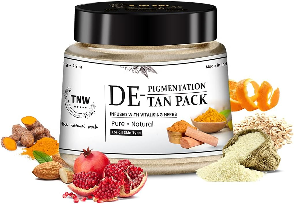 TNW -The Natural Wash SKINFIX Ayurvedic De-Tan & De-Pigmentation Pack | Tan Removal for Face & Body for Men & Women/Brightening Face & Body Pack (Chemical Free) 120G image number 6