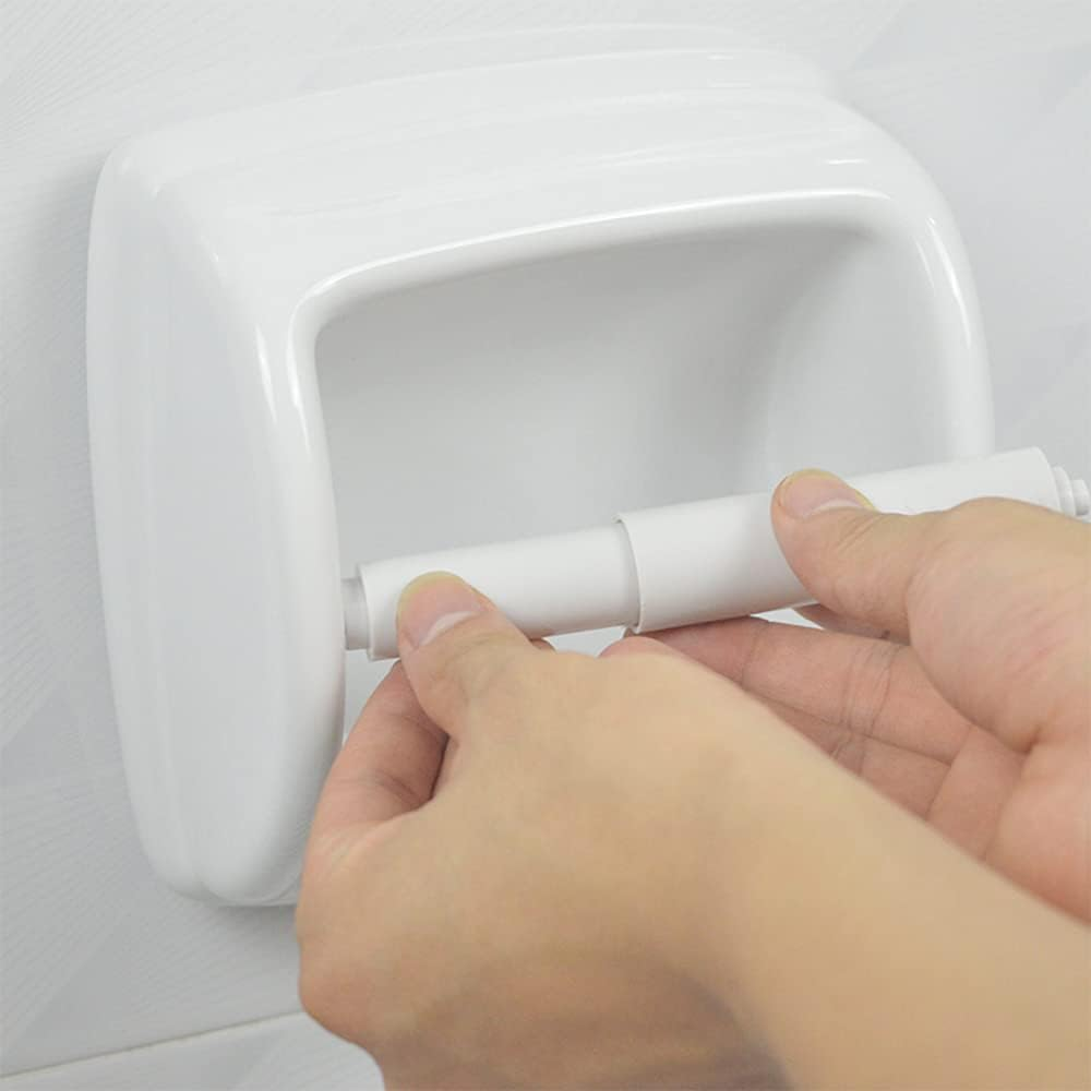 3 Pack Toilet Paper Holder Replacement Roller Plastic Spring Loaded Toilet Tissue Roll Holder Insert, Suitable for Multiple Specifications