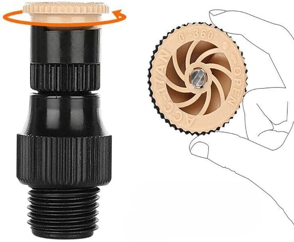 AIMALL Auto Irrigation System Garden Lawn Sprinkler &ndash; Adjustable 360&deg; Rotating Sprinkler for Lawn, Garden, Yard Watering &ndash; Scatter & Fog Spray, 10.4&rdquo; X 4.1&rdquo; image number 1