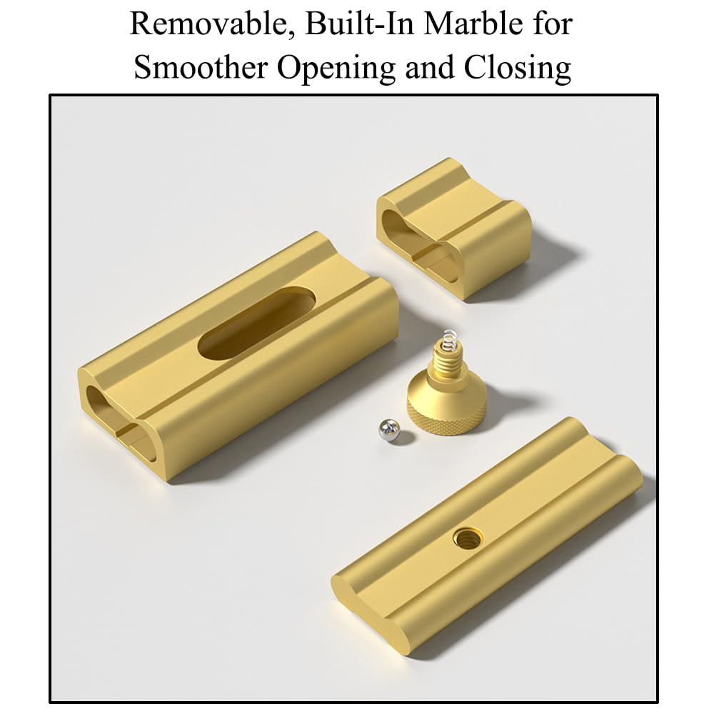 Door Bolt Locks 80Mm Aluminum Alloy Slide Bolt Latch Adhesive-Mounted Sliding Locks Home Safety Door Lock for Wood, Metal, Glass and More (Black)