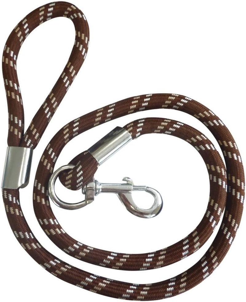 Ekkia/French Dog Leash for Small/Medium/Large Dogs (Brown/Beige/White)