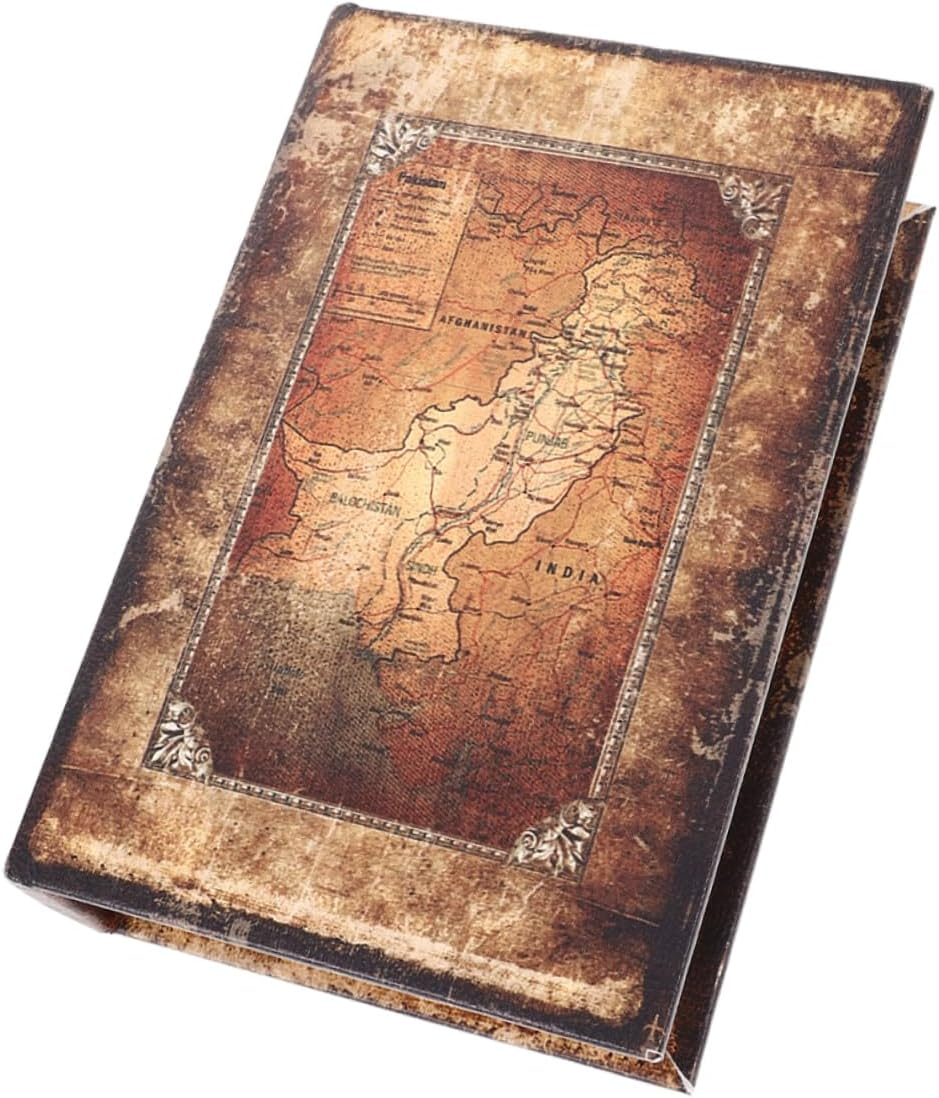 GARVALON Vintage Book Shaped Key Storage Box European Style Simulation Book Ornament Decorative Keepsake Organizer for Jewelry and Items for Home image number 6