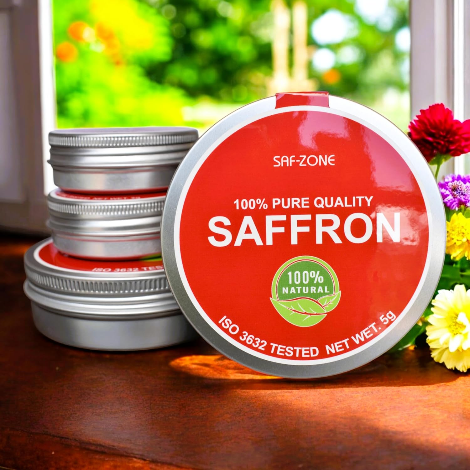 5Gr Saf-Zone Saffron 100% Pure Threads, Hand Picked Saffron, Natural Grade 300+ (5 Grams) image number 3