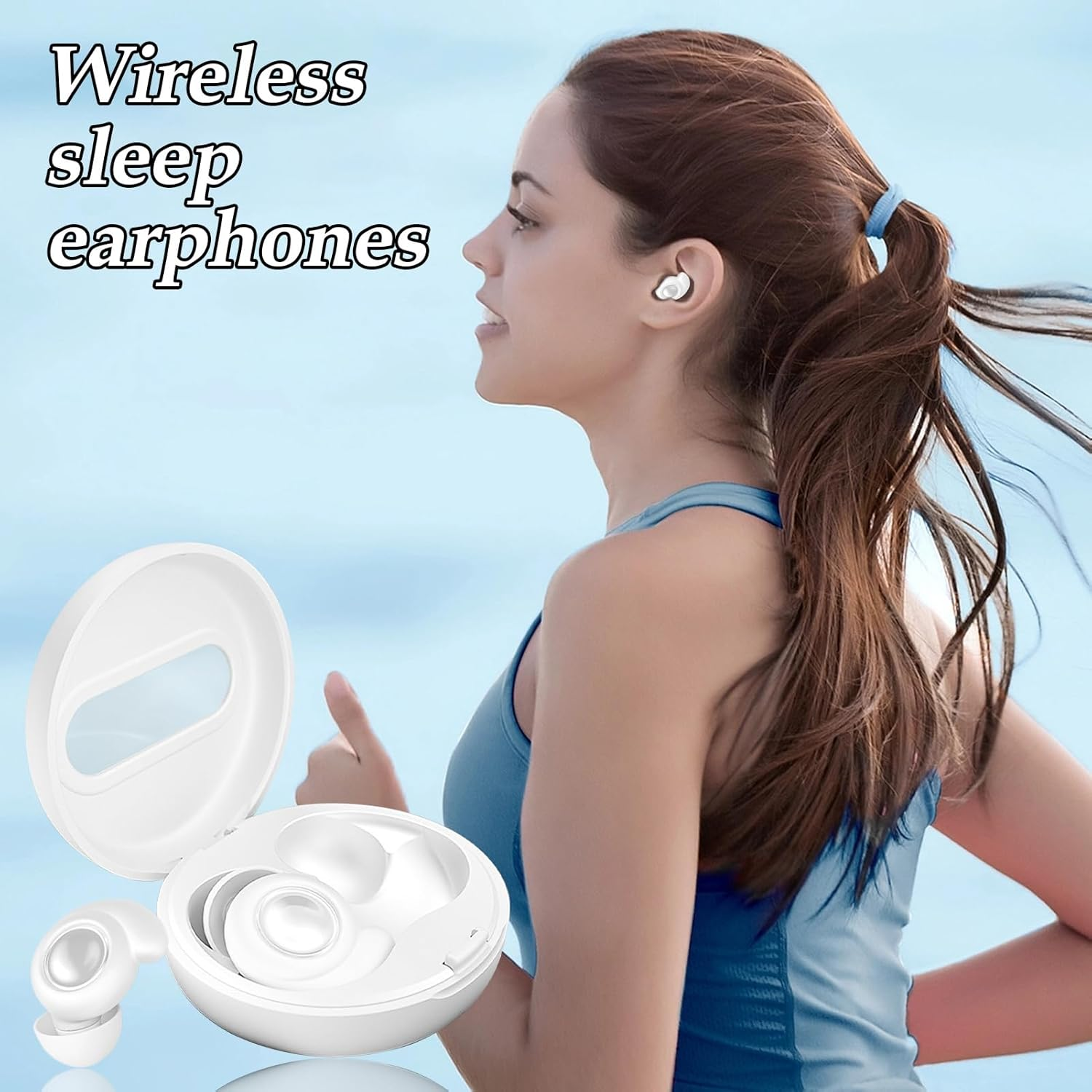 Sleep Headphones, Headphones for Sleeping, Comfortable Earmuffs Wireless Noise-Cancelling Earphones for Snoring Plane Meditation Travel image number 5