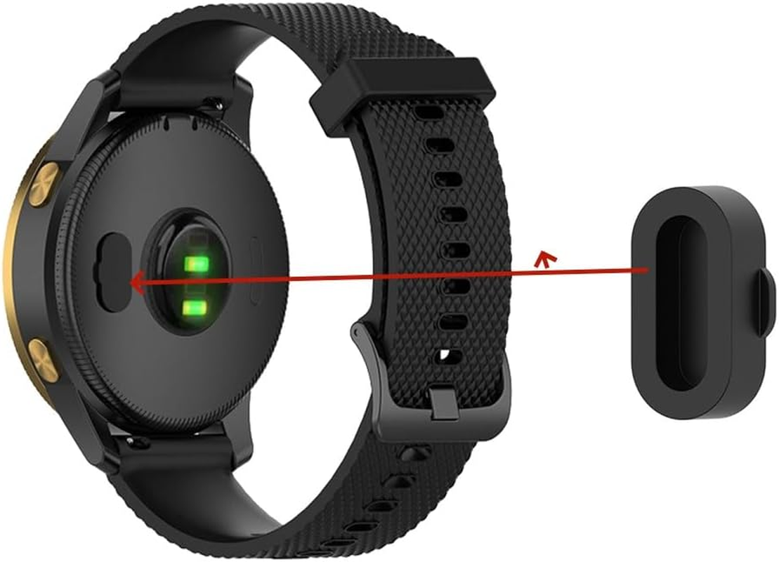 Silicone Dust Plug for Garmin Forerunner 45/55/165/245/255/265/745/935/955/965, Approach S60/S62/S50/S10/S12/G12, Swim 2/Vivosmart 5/Enduro/Vivomove Style Charger Port anti Dust Plug (10)
