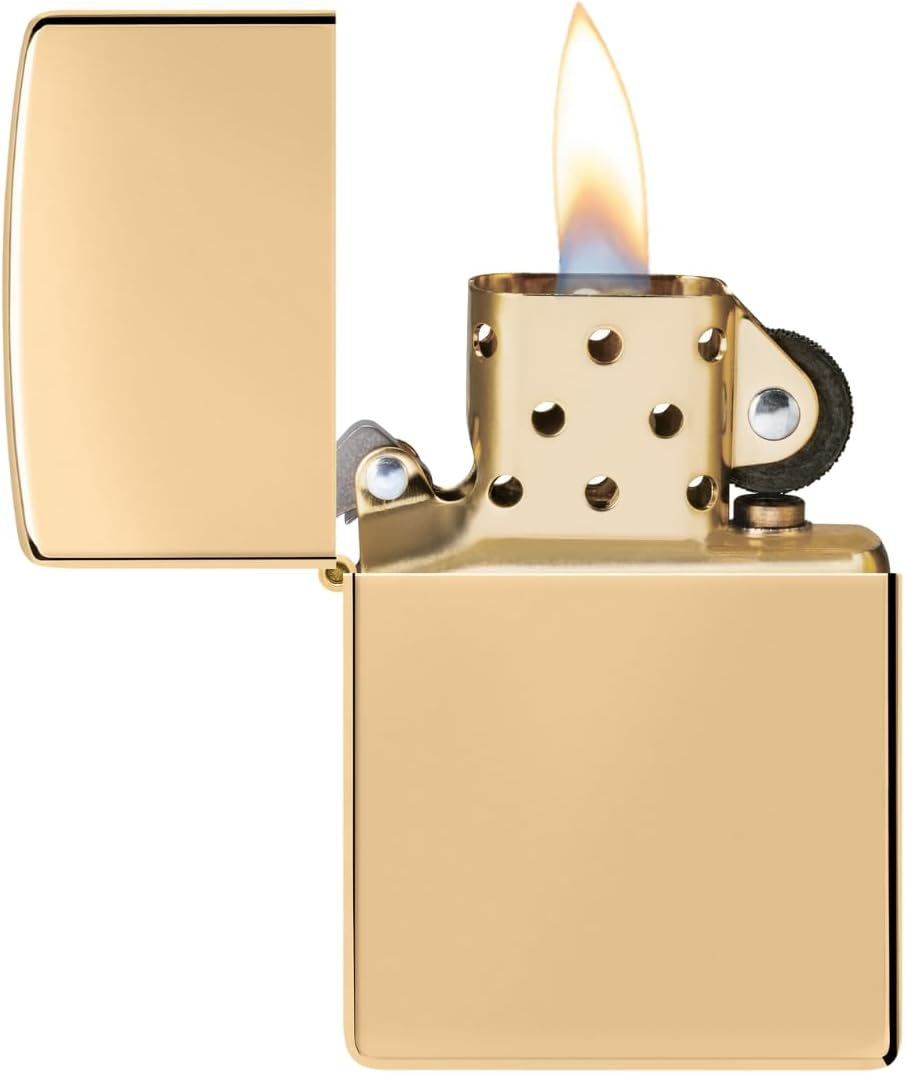 Zippo Adult-Unisex 254B Classic High Polish Brass Lighter, Gold image number 2