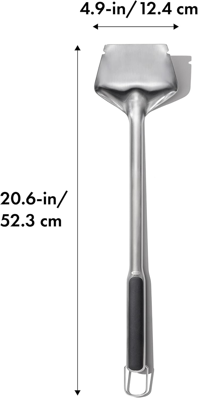 OXO Good Grips Grate Lifter Coal Rake, 2Coal Shovel & Rake, Stainless Steel