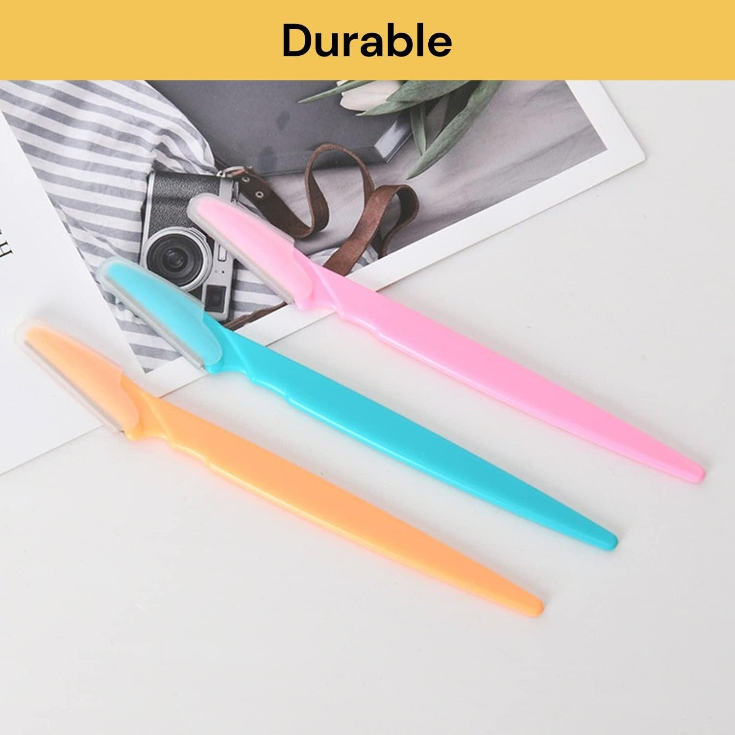 EZONEDEAL Eyebrow Razors Shaper Facial Hair Remover Face Shaver Face Razor Trimmer Safety Facial Razor Exfoliating Tool,Multipurpose Exfoliating Dermaplaning Tool Eyebrow Razor for Women Men