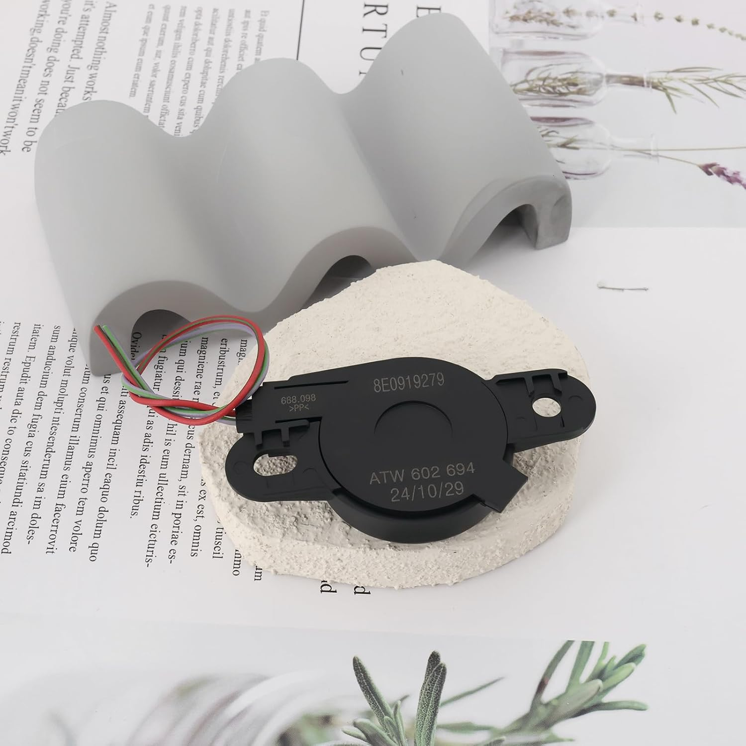 VGOL 1Pc Car PDC Parking Warning Buzzer Speaker Reversing Alarm 8E0919279 5Q0919279 Compatible with Audi Compatible with Volkswagen with Wire Black image number 6