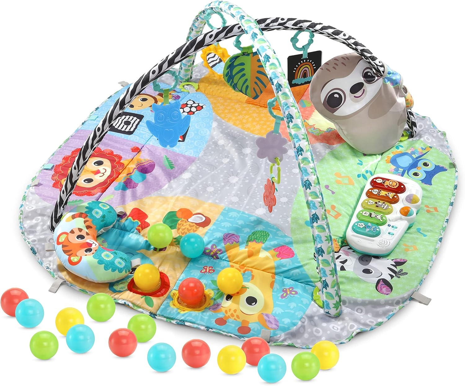 Vtech 7-In-1 Grow with Baby Sensory Gym - Baby Play Gym, Play Mat - 550003 - Multicolour image number 4