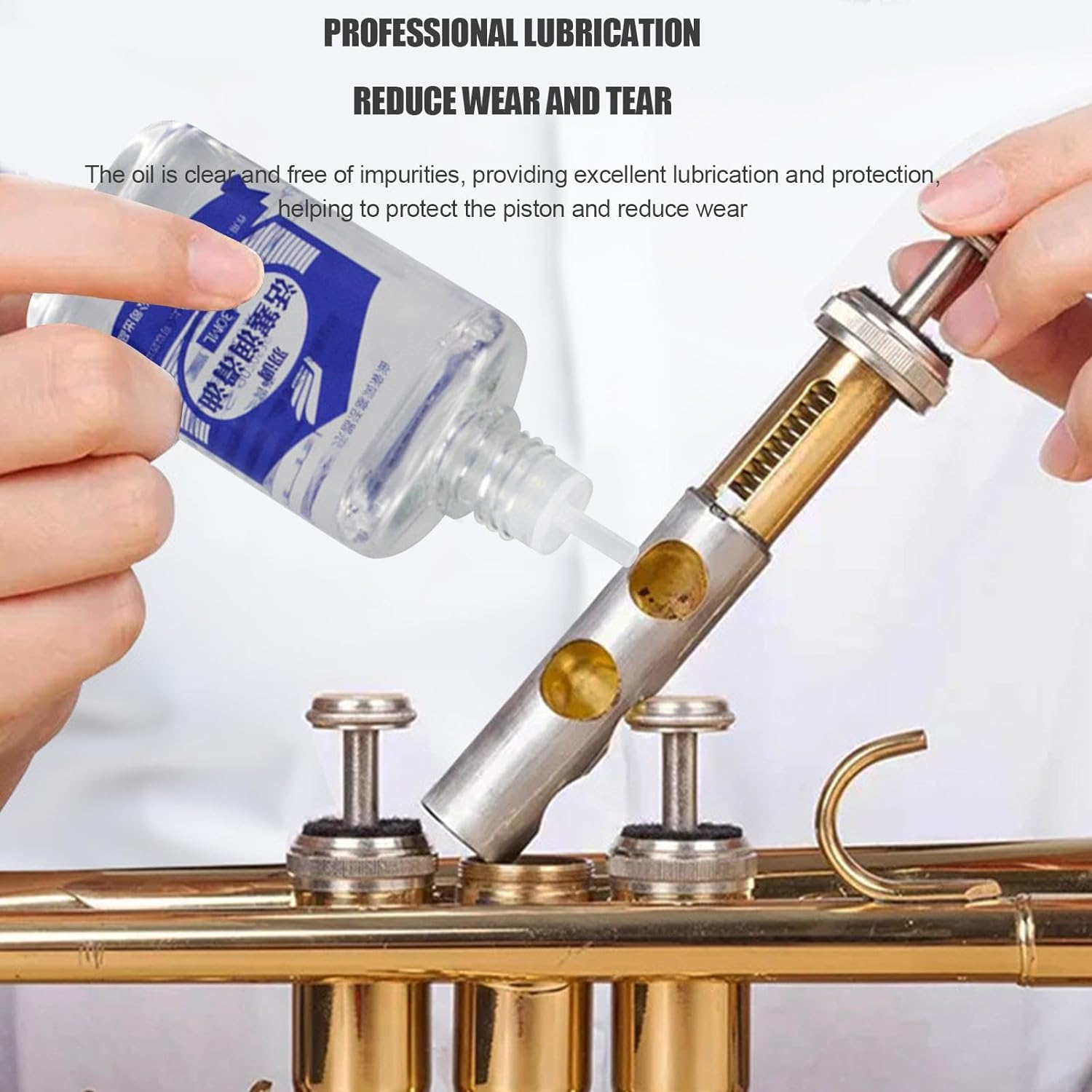 Trumpet Slide Grease - Guitar Neck 30Ml Valve Lubricating Oil,Professional Valve Oil for Euphonium, Slide Grease for Trumpet, Bassoon, Clarinet, Flute, Oboe image number 3