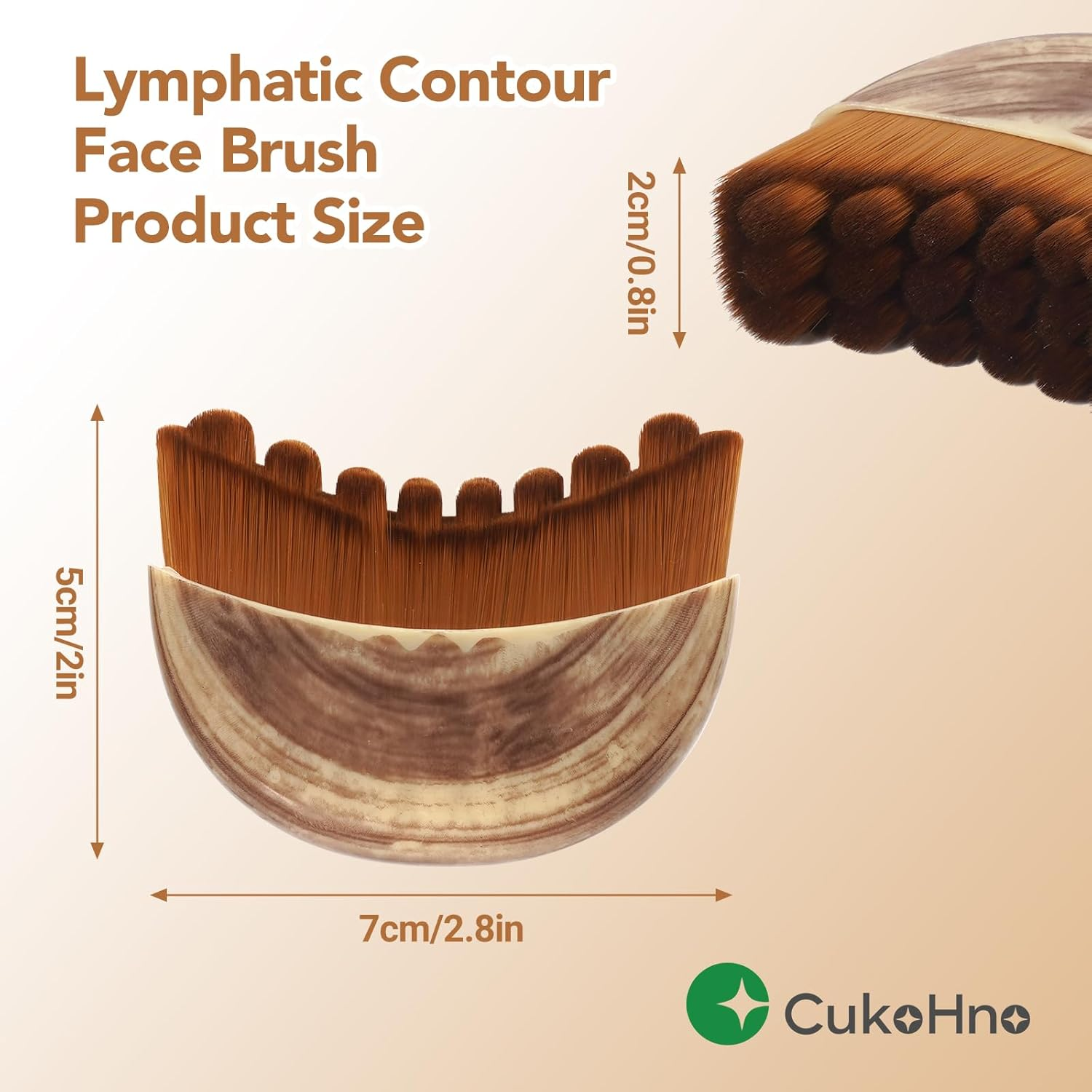 Cukohno Lymphatic Contour Face Brush, Lymphatic Drainage Massager for Face,Dry Lymphatic Face Brush,Chin & Jawline Sculpting,Ergonomically Designed to Fit the Skin Precisely and Relieve Fatigue image number 6