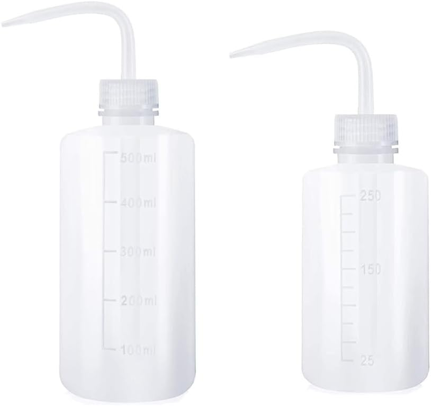 Squeeze Bottle, 2 Pcs Washing and Watering Bottle for Succulents, 250Ml/500Ml Water Squirt Irrigation Can, Plastic Plant Sprinkler image number 2