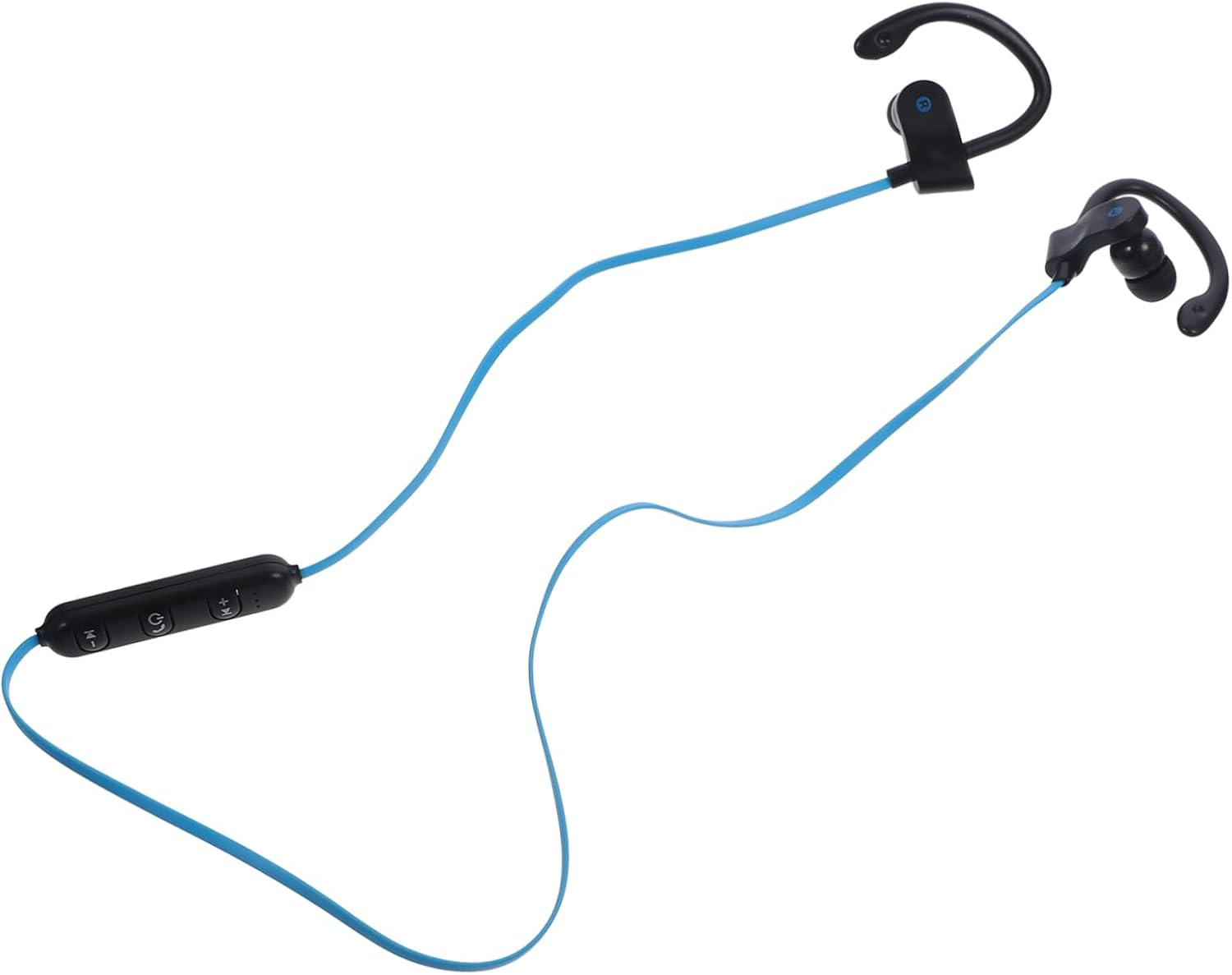 KICHOUSE Ear Hook Stereo Headset with Microphone Wired Earphones for Sports Universal Fit Black and Navy Compatible with Smartphones image number 3