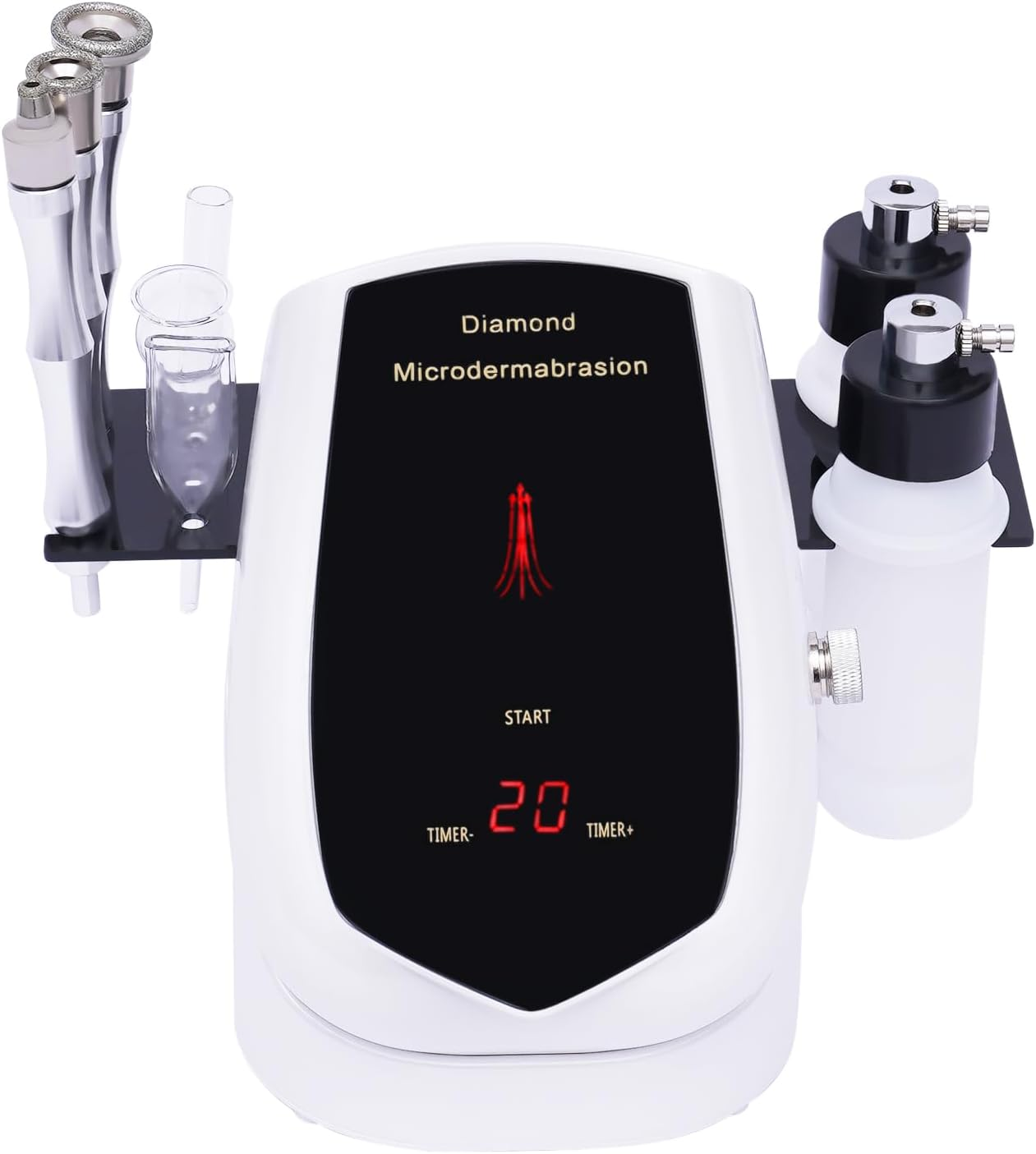3 in 1 Diamond Microdermabrasion Dermabrasion Machine, Professional Exfoliating Face Skin Care Equipment with Micro Carving Pens, Glass Tubes and Vacuum Hoses for Personal Home Beauty Salon image number 2