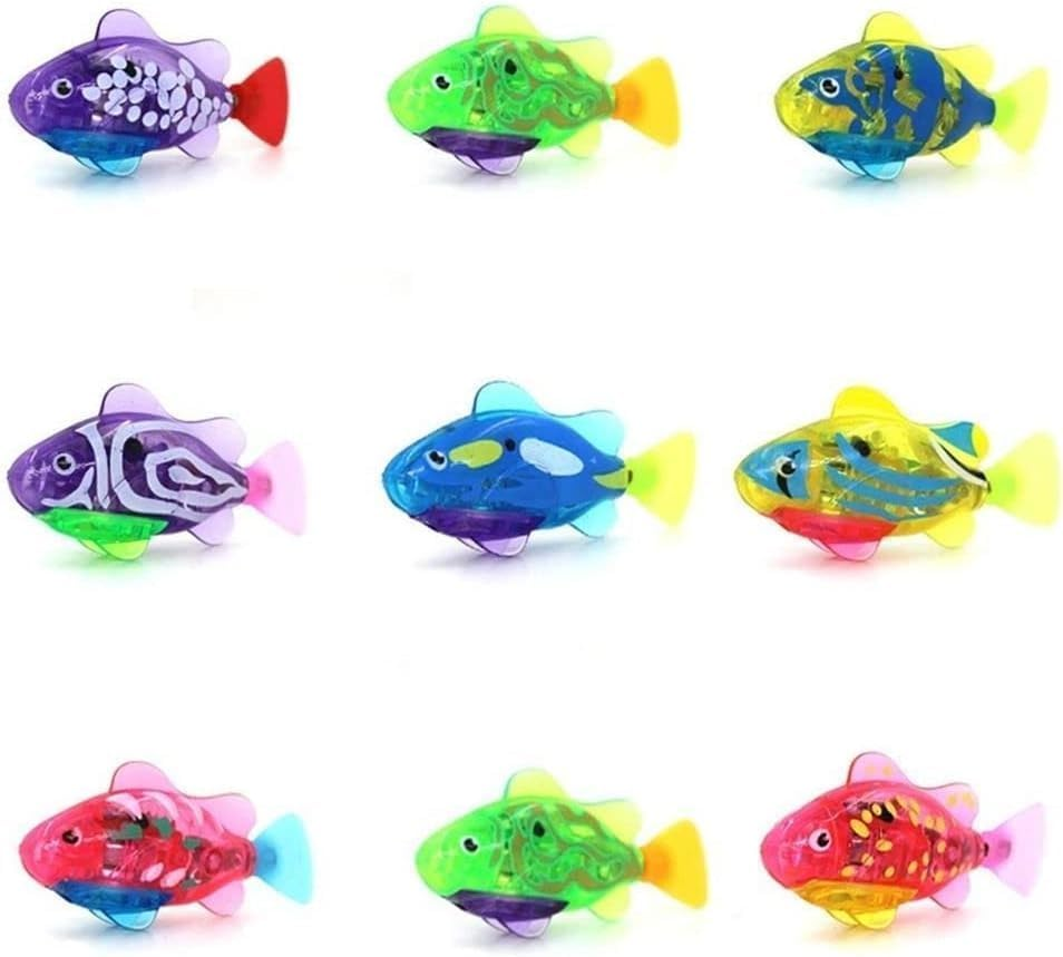 Galyacht 1PS Green Interactive Swimming Fish Toy for Indoor Cats - LED Light, Cat Enrichment Electronic Kitty Exercise Toys image number 2