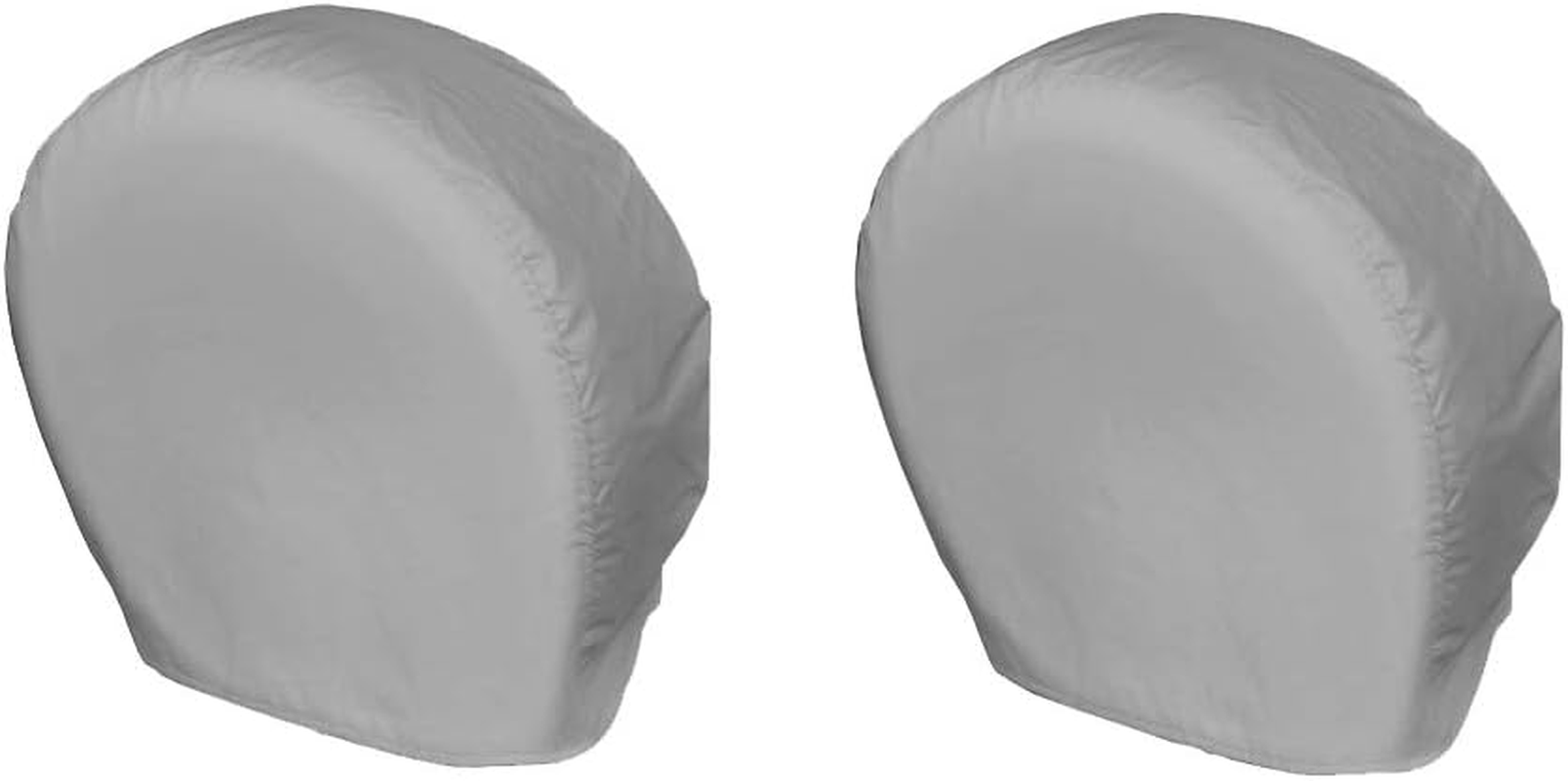 Explore Land Tire Cover for RV Motorhome Camper Travel Trailer Truck Jeep SUV Tough Vinyl Wheel Protector Universal Fit, 2 Pack S (Fits Tire Diameters 23''-25.75'') White