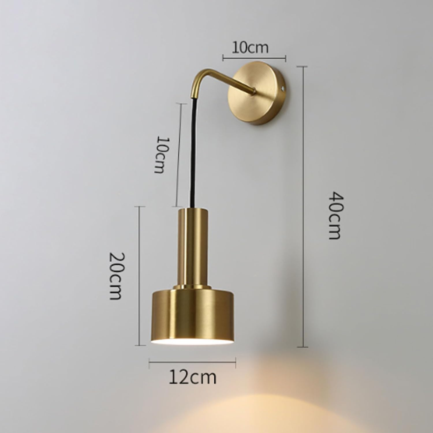 Wall Light Wall Sconces Wall Lamp Modern Bedside Wall Brass Lamp Shade Brass Wall Light Fixtures for Bedroom Wall Lighting image number 3