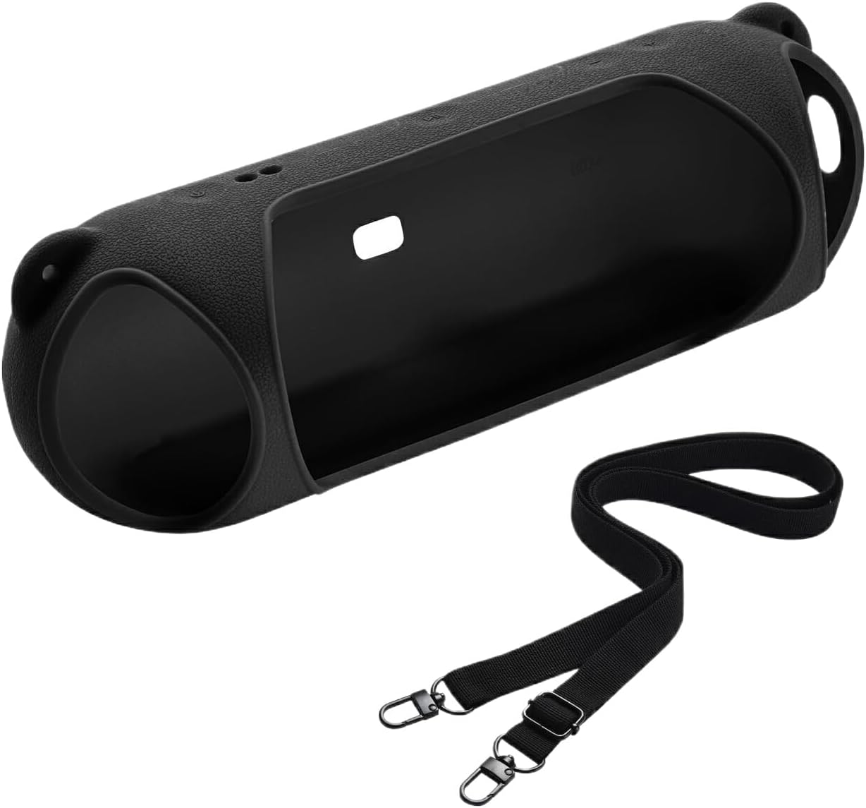 SUIOPPYUW Portable Case B Pill 2024 Speaker Case Soft with EATS Scratch-Proof Silicone Case B 2024 Shock-Proof Speaker Case, Black