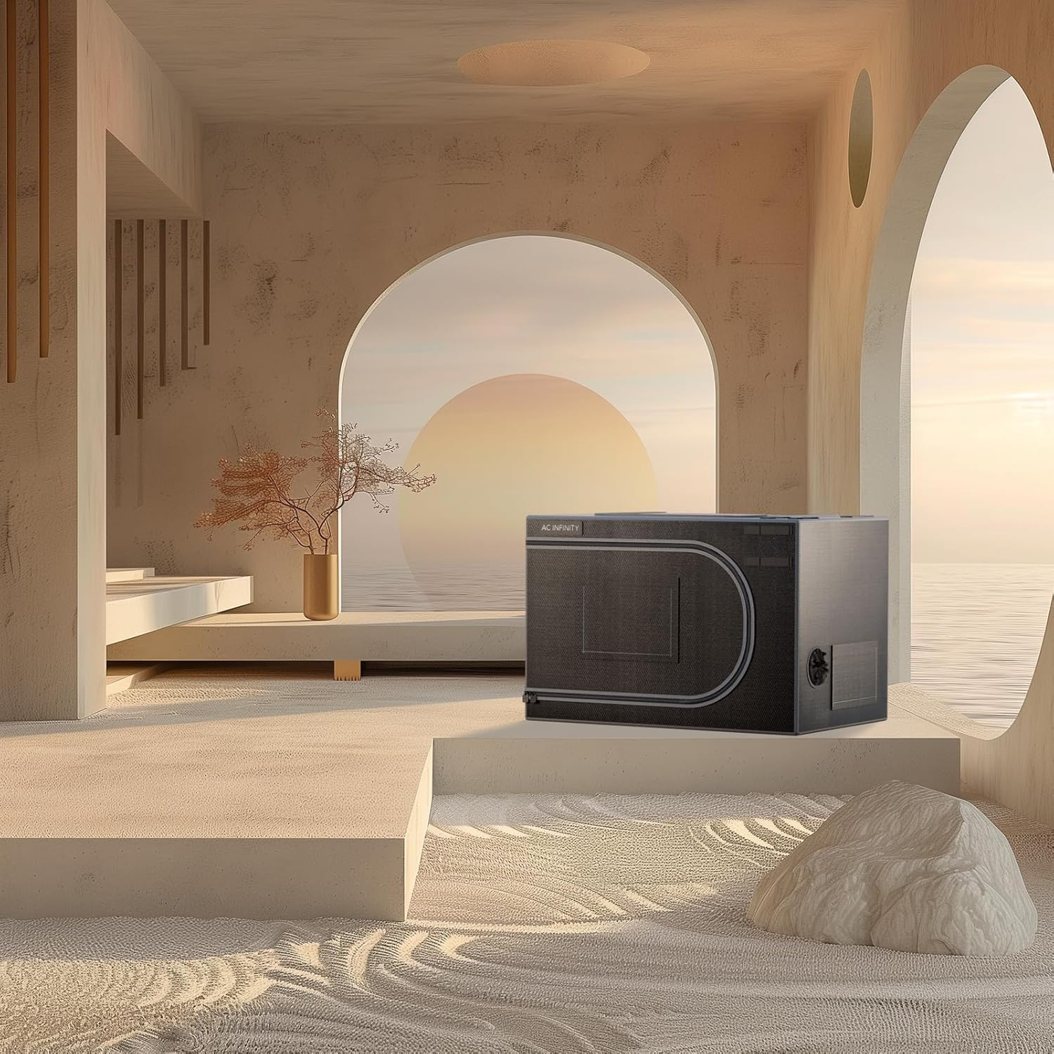 AC Infinity CLOUDLAB Advance Propagation Grow Tent, 24"X24"X36" with Support CFM Bars and Shelf Racks, 2000D Diamond Mylar Canvas, for Germination, Cloning, Mushrooms, Early Indoor Plant Growing image number 2