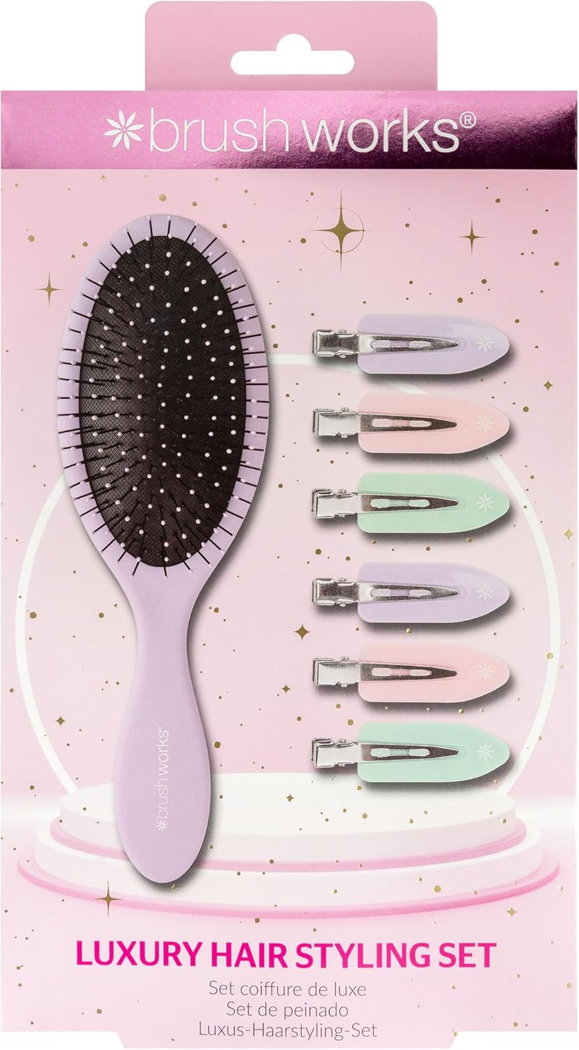 Brushworks Luxury Hair Styling Set (Purple) image number 1