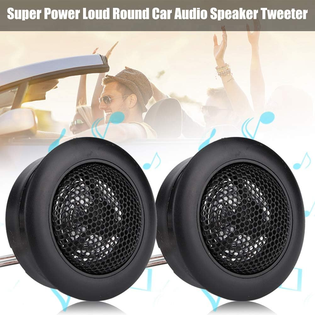 Pair of 12V 120W Car Mini Super Power Loud Dome Audio Speaker Tweeter, Professional Capacitance with Pure Copper Wiring Port, Nonmagnetic Baskets, Compact Size, Easy to Install, image number 6