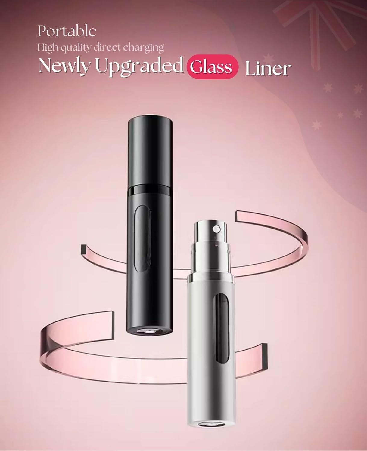 BRARIOS Perfume Atomizer Bottle with Visible Capacity for Men and Women, Refillable Portable Perfume Atomizer, Leak-Proof Pump Perfume Spray Bottle Atomizer (5Ml) (Black) image number 6