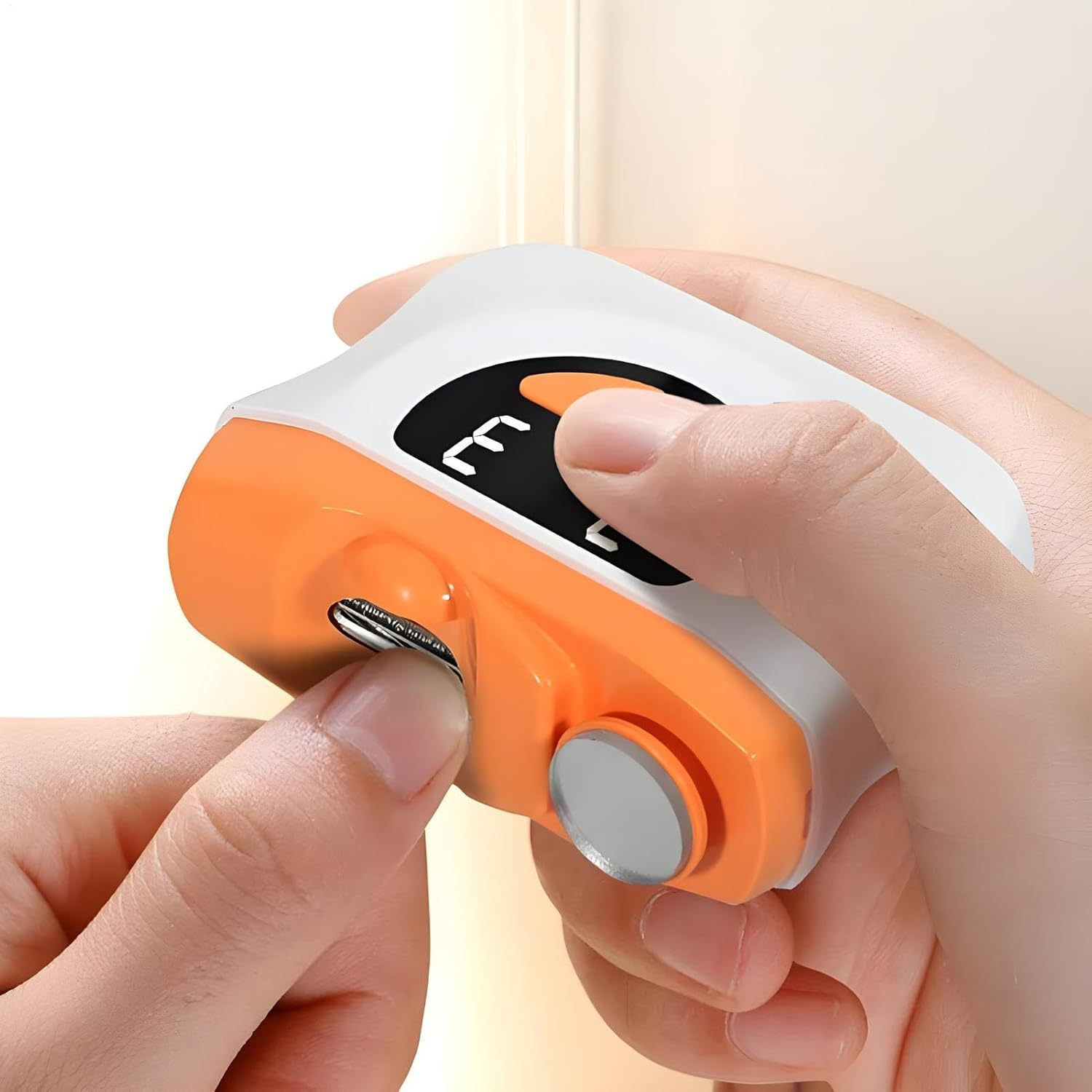 Automatic Nail Clipper,Low Noise Automatic Fingernail Manicure | Quiet 3-Speed Nail Cutter with LED Light & Scraps Storage for Home Manicure Pedicure Elderly Baby Care