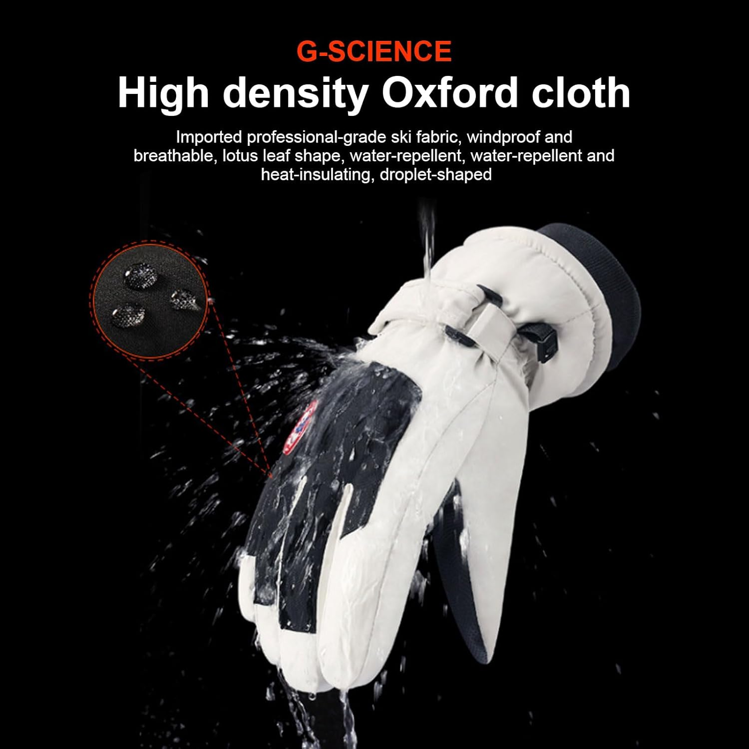 ZVCXOE Winter Ski Gloves Waterproof Snow Gloves Cold Weather Warm Touch Screen Freezer Work Men Women Suit for Running Driving Cycling Hiking image number 5