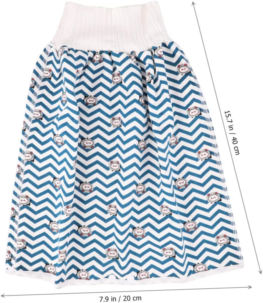Potty Training Pants for Toddlers Washable Pee Training Pants Folding Skirt Comfortable Elastic Suitable for Boys Girls Blue image number 1