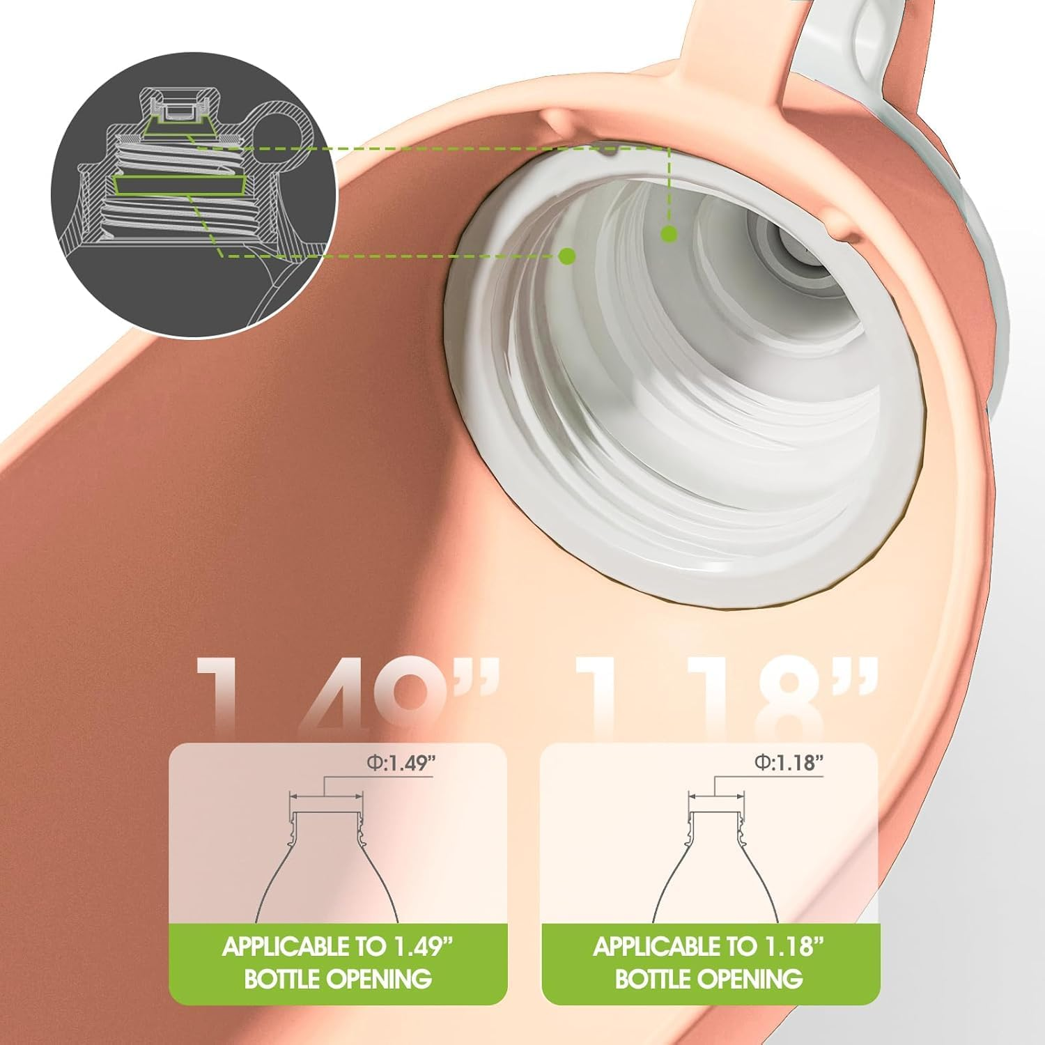 Dog Water Bottle for Walking Portable Dog Water Travel Bottle, Leak-Proof Travel Water Feeder with Large Flip Silicone Leaf Shape, Ideal for Walking, Hiking (Orange, Standard) - Black image number 2