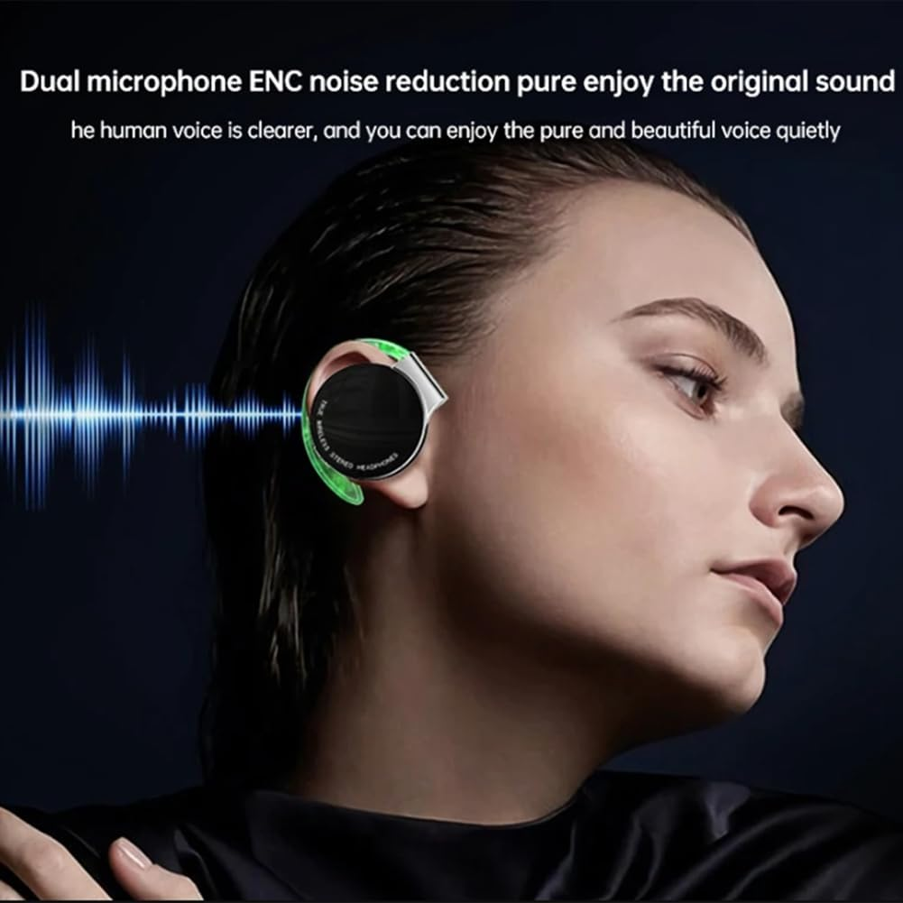 Xelea Over-Ear Wireless Earphone Long Battery Life Bluetooth 5.2 Open-Ear Hook Cordless Stereo Never Drop off Hifi Easy to Use image number 1