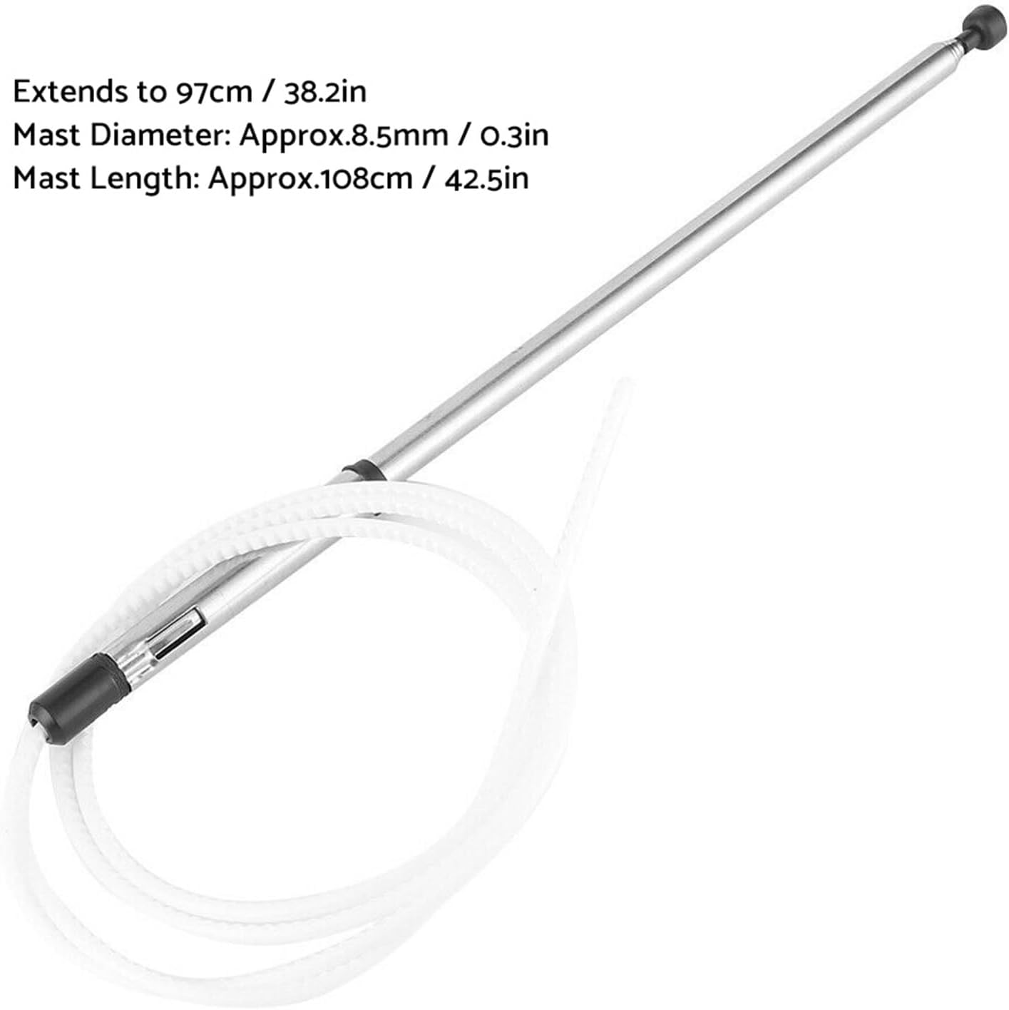 MAX COOL Mast Rope Antenna Radio Compatible with Holden Commodore VN VP VR VS VT VX VU 1988-2002 image number 5